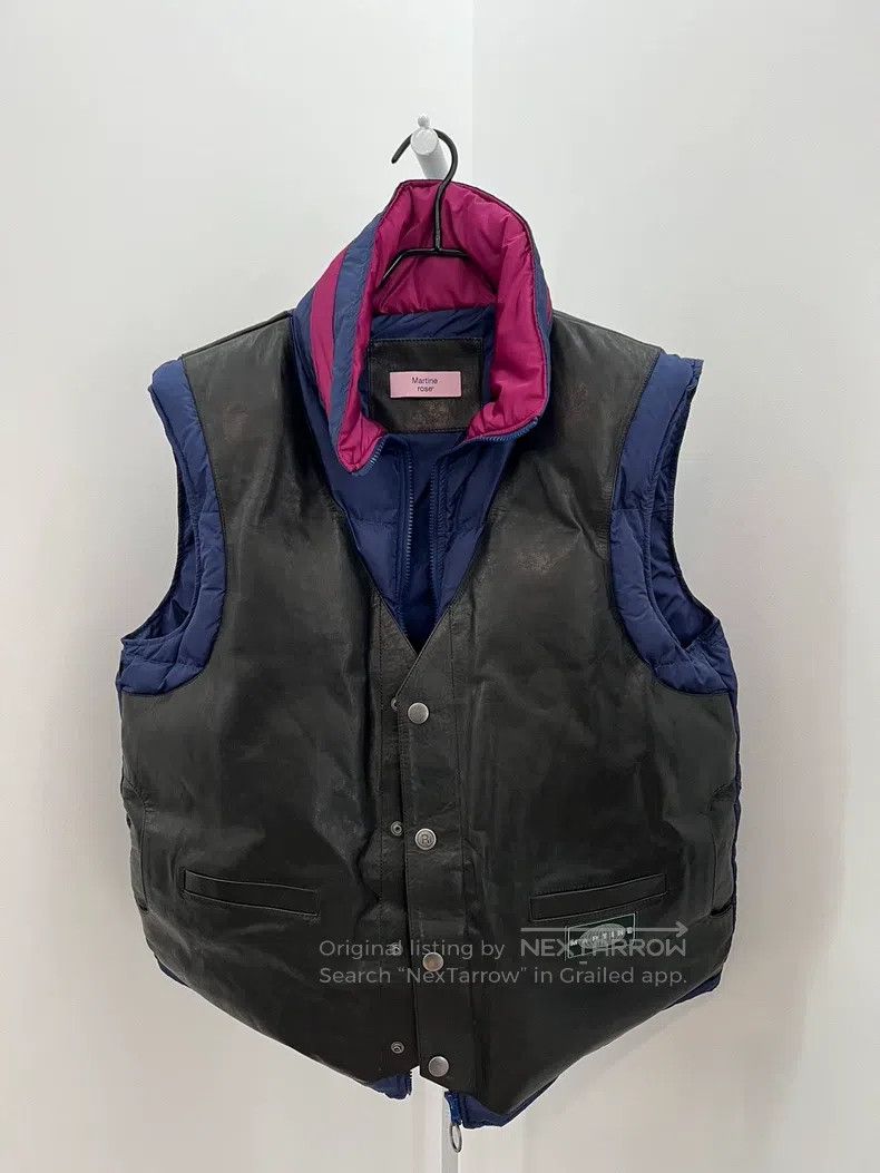 Martine Rose Martine Rose Autumn and Winter Fake Two-Piece Blue Patchwo Size US XS / EU 42 / 0 - 1 Thumbnail