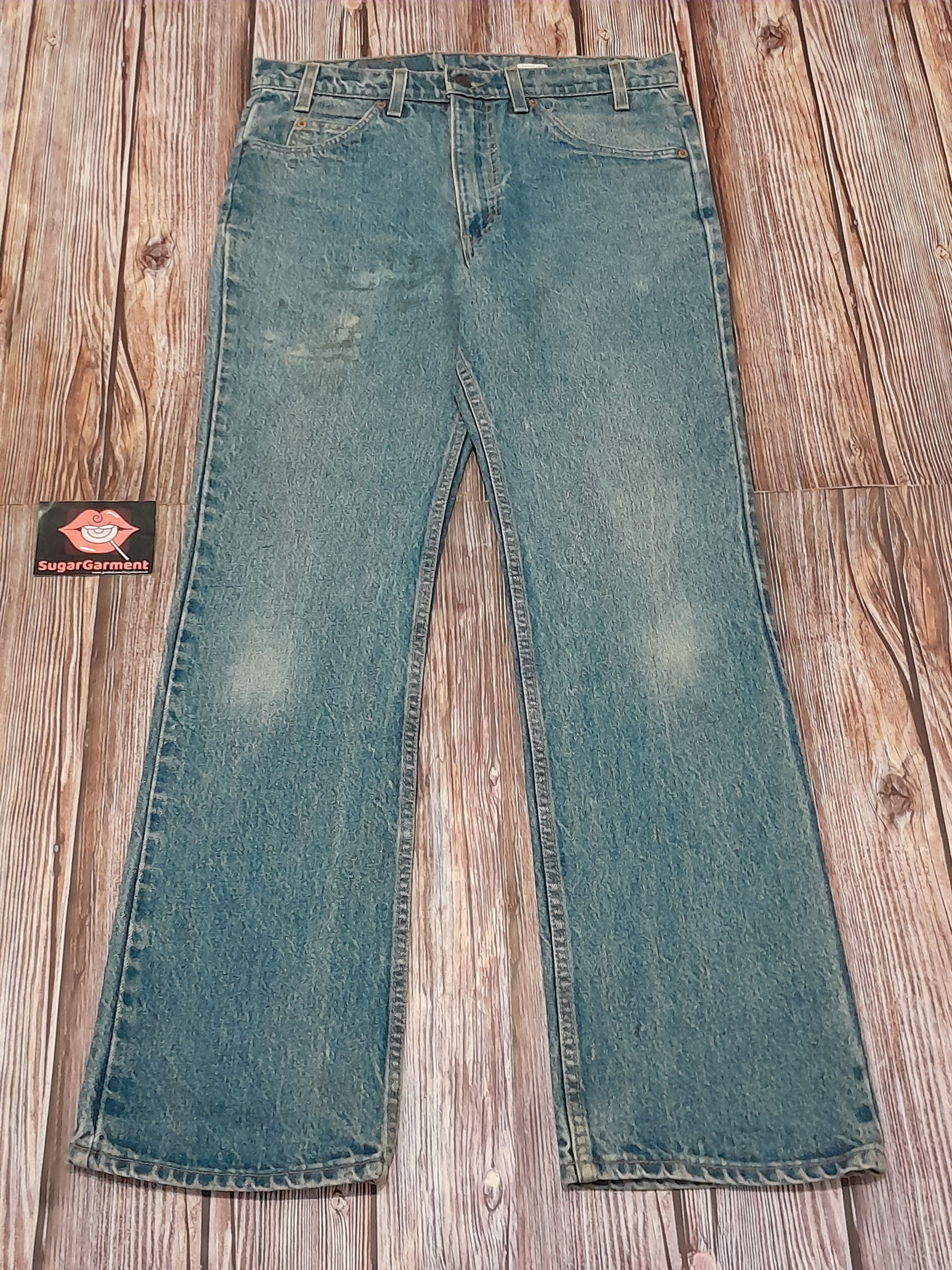 Levis 517 Jeans Bootcut Flare Bell Bottom Orange Tab Vintage