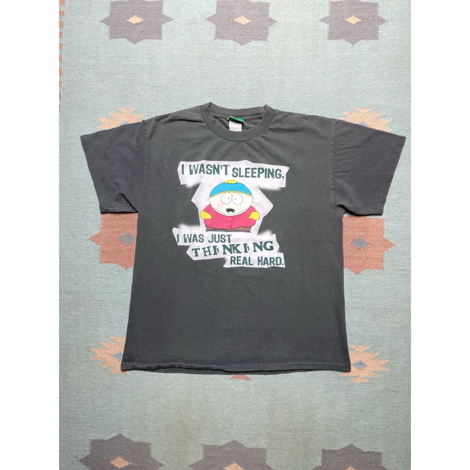 Vintage VINTAGE South Park Cartman I wasn’t sleeping funny large T-Shirt Mens Black WJK Park Shirt 90s? Size US L / EU 52-54 / 3 - 2 Thumbnail