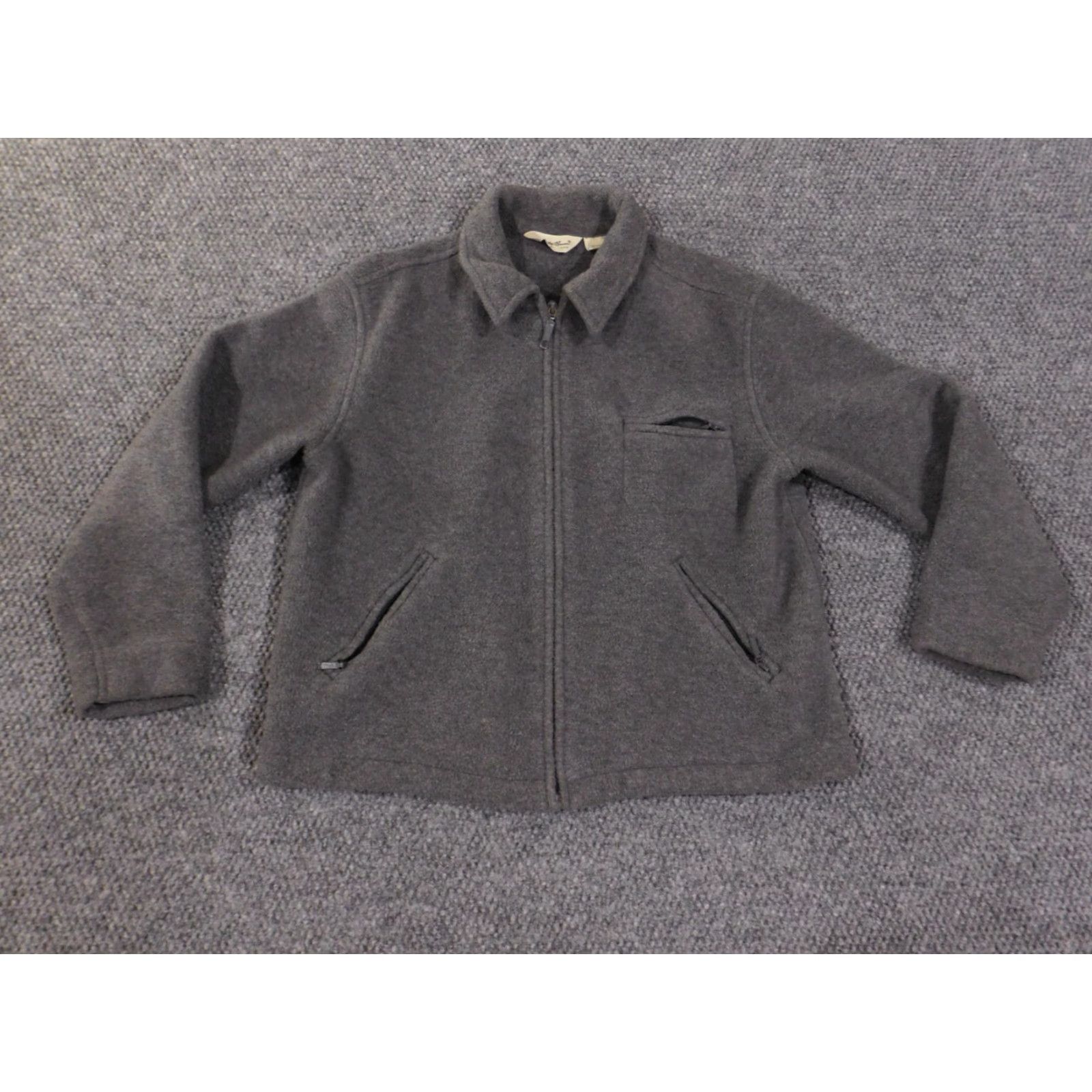 Eddie Bauer Eddie Bauer Jacket Womens M Gray Zip Vintage Outdoors Retro Polyester Lined Knit Logo Winter Regular Jacket Women No Holes or Tears Size M / US 6-8 / IT 42-44 - 2 Thumbnail