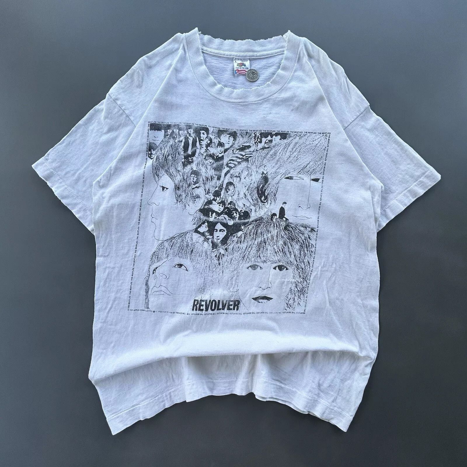 FRUIT OF THE LOOM Tシャツ Beatles 古着 フルーツオブザルーム FRUIT OF THE LOOM THE BEATLES ザ