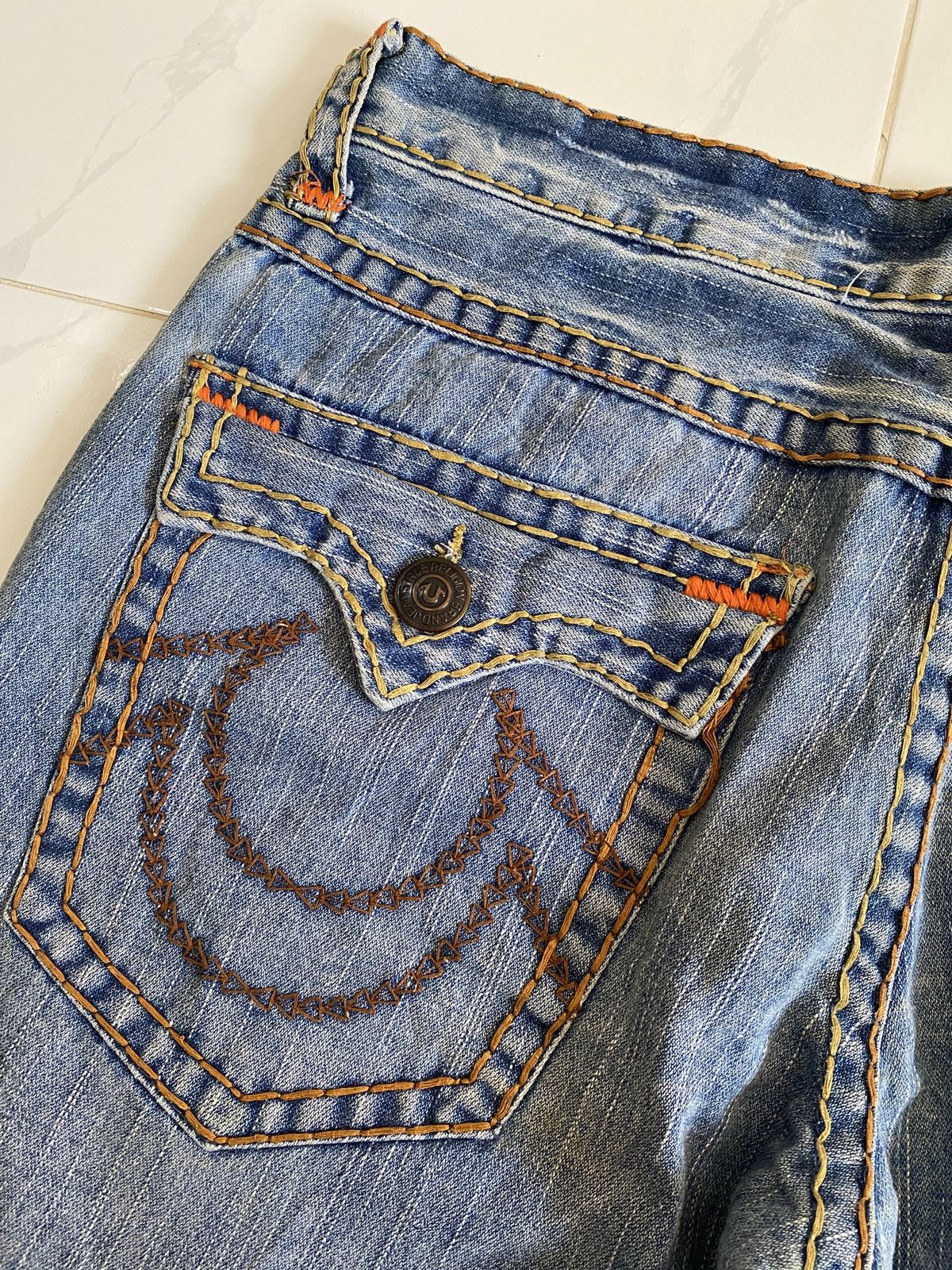 Japanese Brand × True Religion × Vintage True Religion Billy Super T Straight Cut Jeans Size US 38 / EU 54 - 9 Thumbnail
