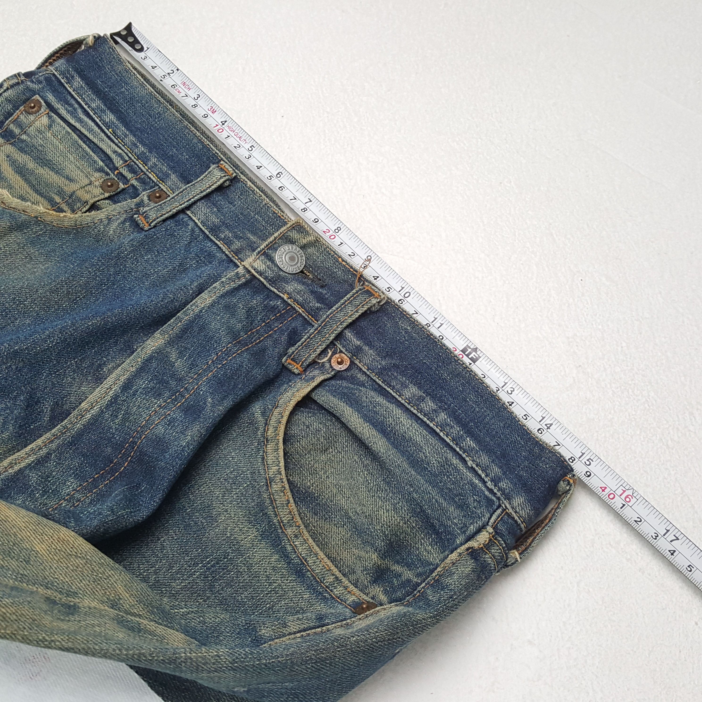Evisu × Japanese Brand × Vintage Vintage EVISU Japanese Daicock Custom Style Distressed Jeans Size US 30 / EU 46 - 7 Thumbnail