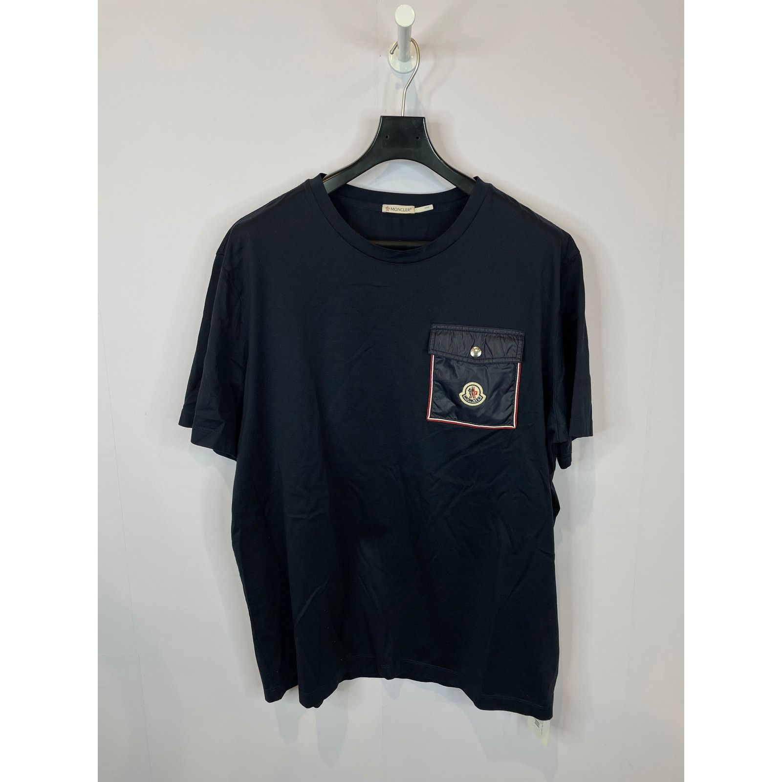 Moncler Moncler Navy Pocket Tee Used XXXL Size US XXL / EU 58 / 5 - 10 Thumbnail