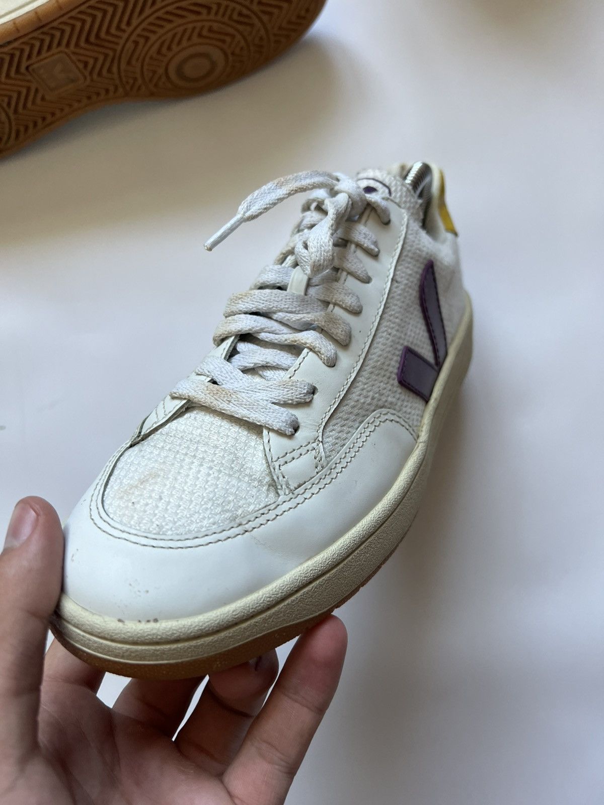 Veja Veja Leather Shoes V-12 Sneakers Size US 8 / IT 38 - 4 Thumbnail