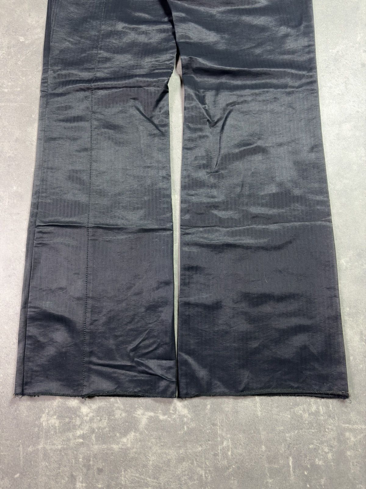 Dirk Bikkembergs 00s Dirk Bikkembergs Wide Leg Striped Belted Pants Flared 48 Size US 32 / EU 48 - 15 Thumbnail