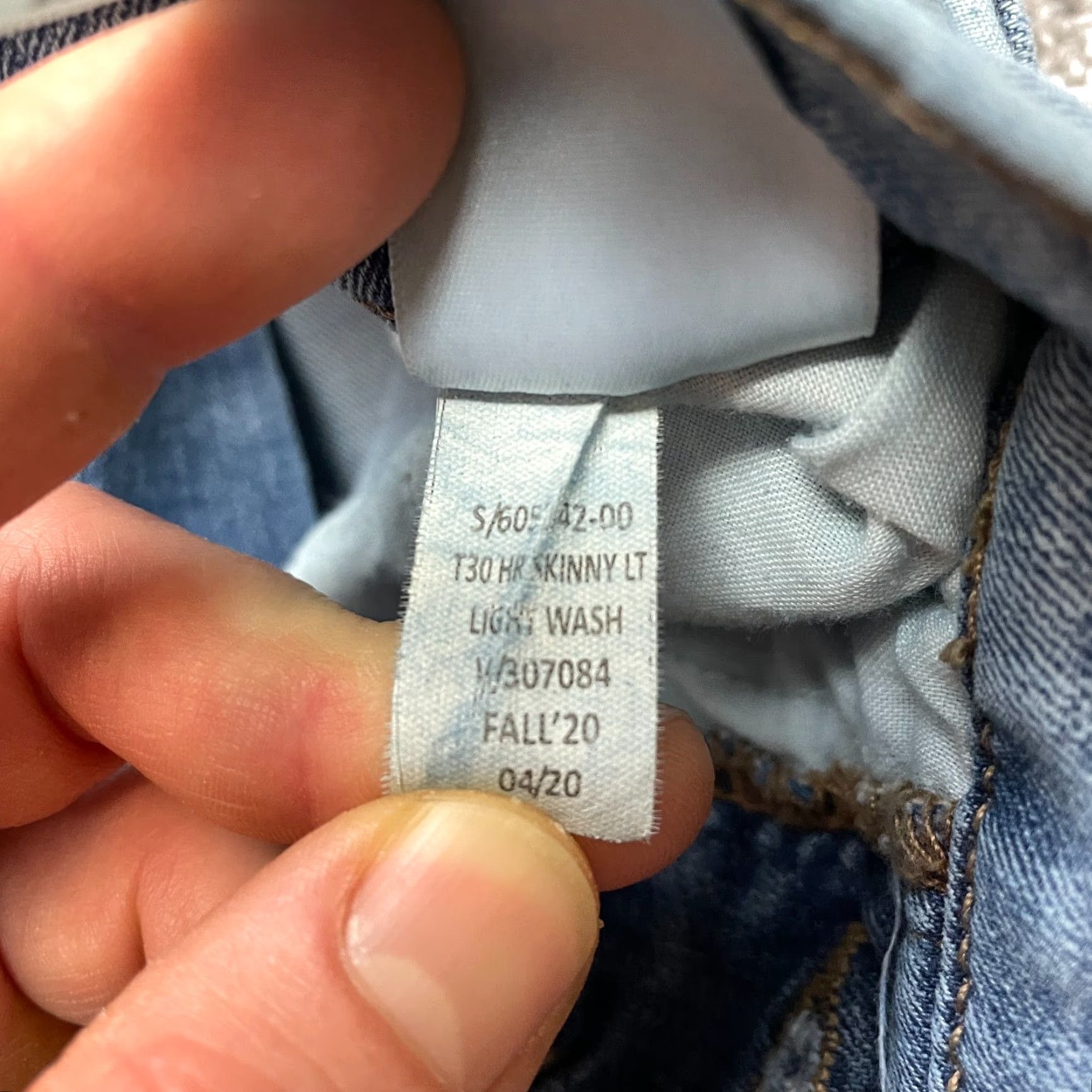 Banana Republic Banana Republic Jeans Womens 4 29x28 Blue Denim Light Skinny Button Fly Stretch Size 29" - 4 Thumbnail