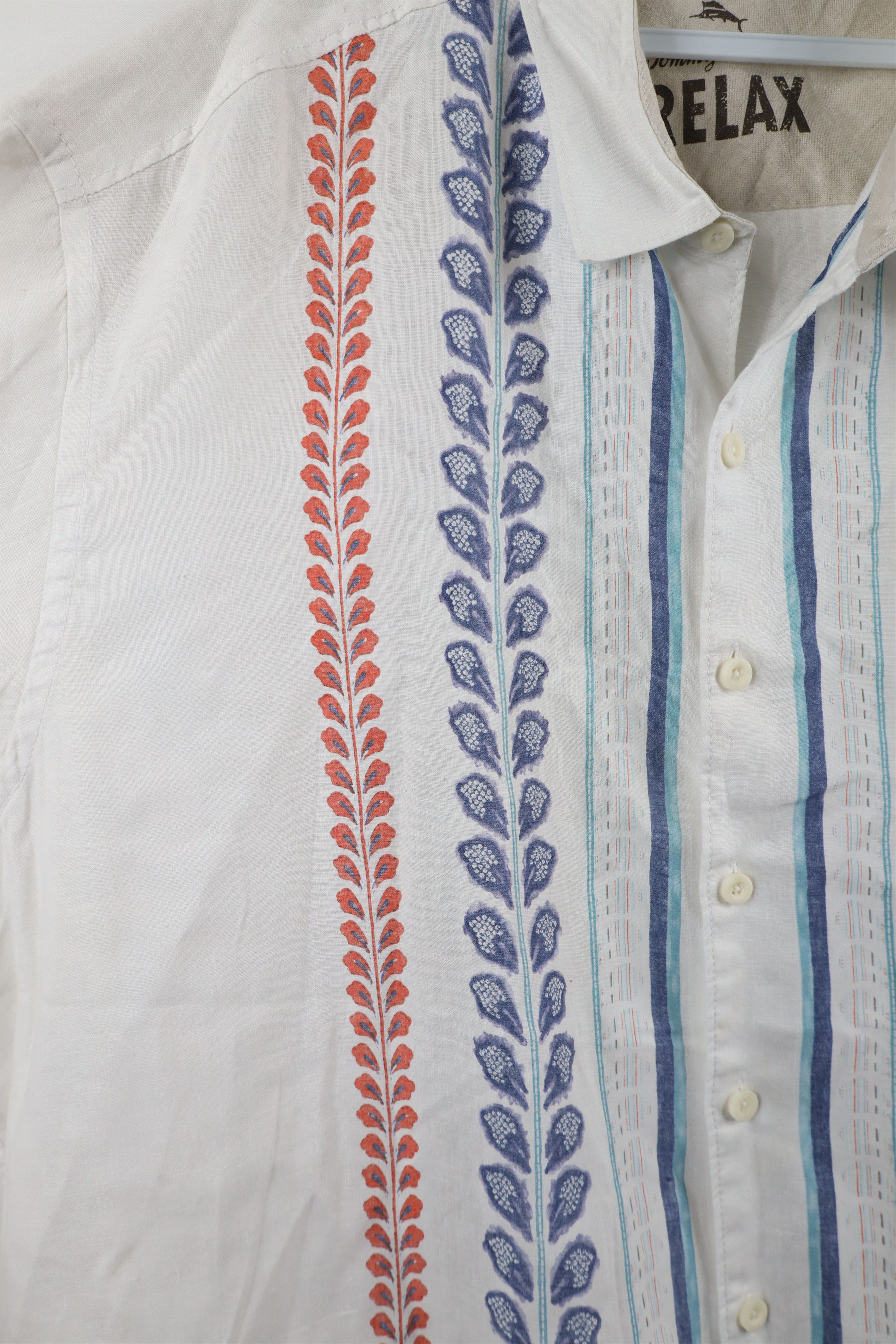 Tommy Bahama × Vintage Tommy Bahama Relax Flower Linen Collared Button Shirt Size US XXL / EU 58 / 5 - 4 Thumbnail