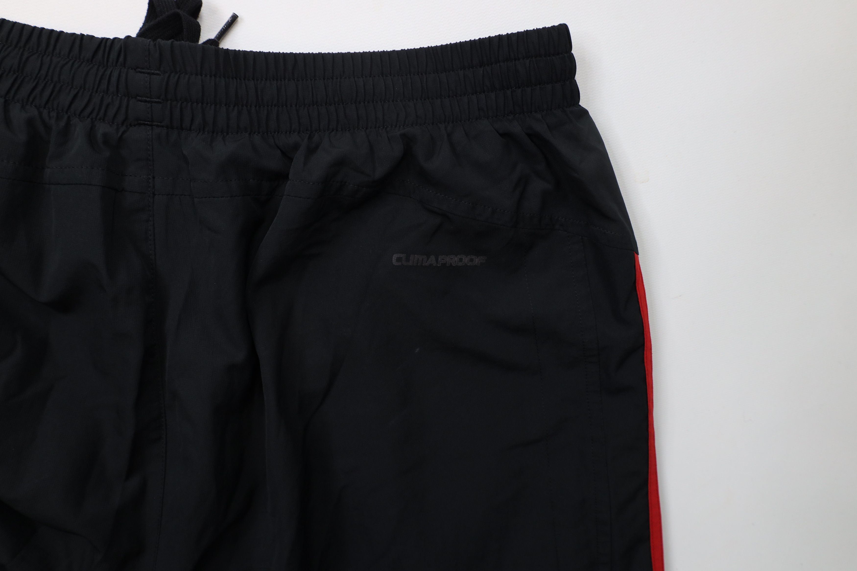 Adidas × Vintage Vintage Adidas Spell Out Striped Lined Wide Leg Pants Black Size US 34 / EU 50 - 13 Thumbnail