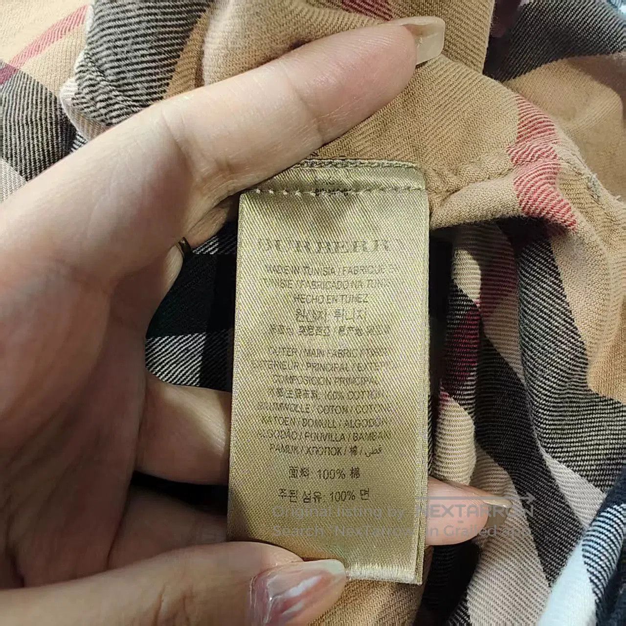 Burberry classic burberry check long sleeve shirt. Size US L / EU 52-54 / 3 - 4 Thumbnail