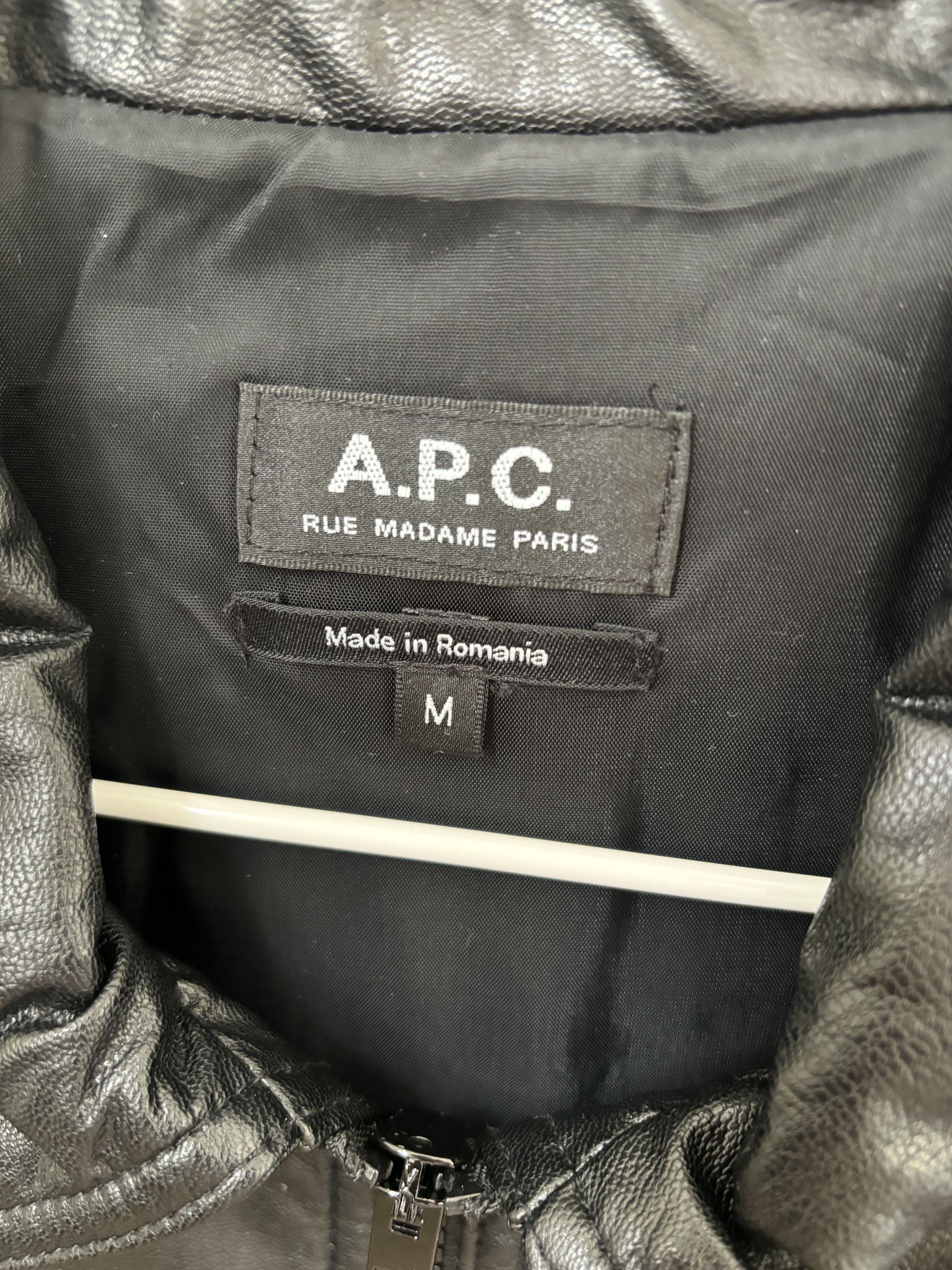 A.P.C. A.P.C Black Faux-Leather Jacket Size US M / EU 48-50 / 2 - 4 Thumbnail