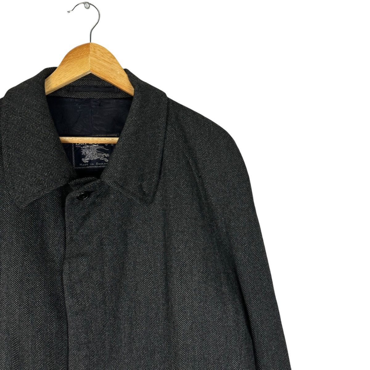 Burberry 🔥BURBERRY HERRINGBONE CASHMERE OVERCOAT LONG JACKET Size US L / EU 52-54 / 3 - 3 Thumbnail