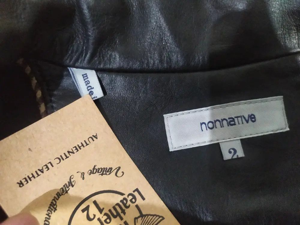 Japanese Brand × Nonnative NONNATIVE DOUBLE RIDER KIP CAFECTO LEATHER JACKET Size US M / EU 48-50 / 2 - 3 Thumbnail