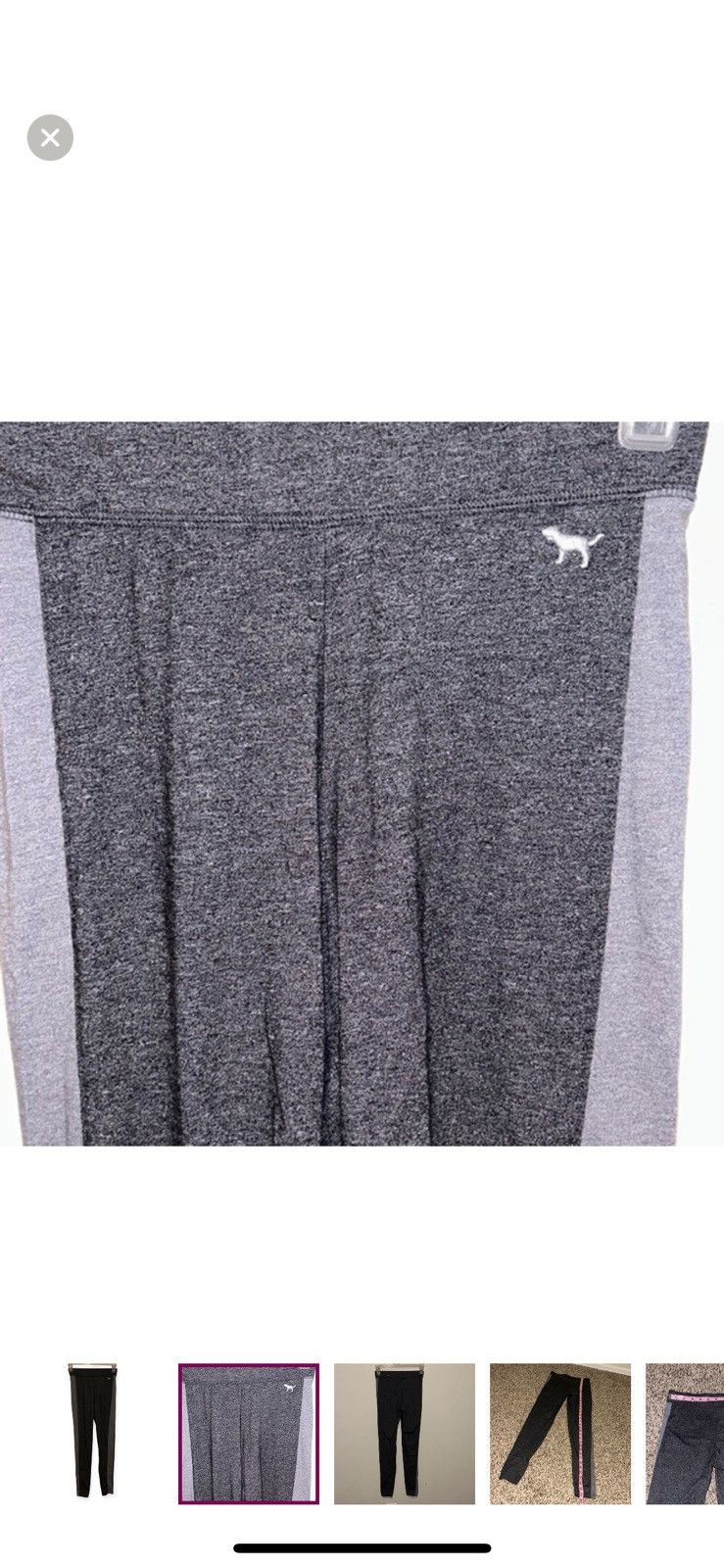 Victoria's Secret Pink Victoria’s Secret XS two toned leggings Size 26" / US 2 / IT 38 - 4 Thumbnail