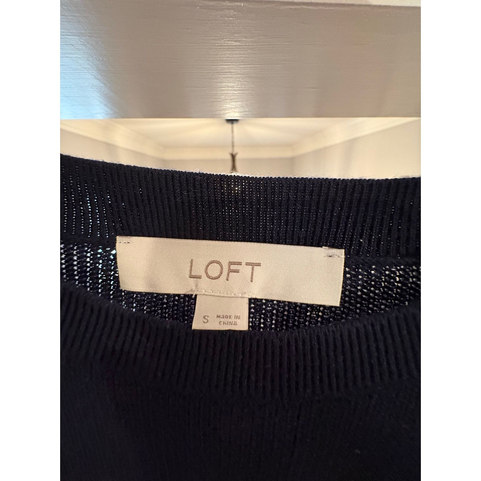 Loft LOFT Women’s Striped Knit Sweater Size Small Long Sleeve Size S / US 4 / IT 40 - 3 Thumbnail