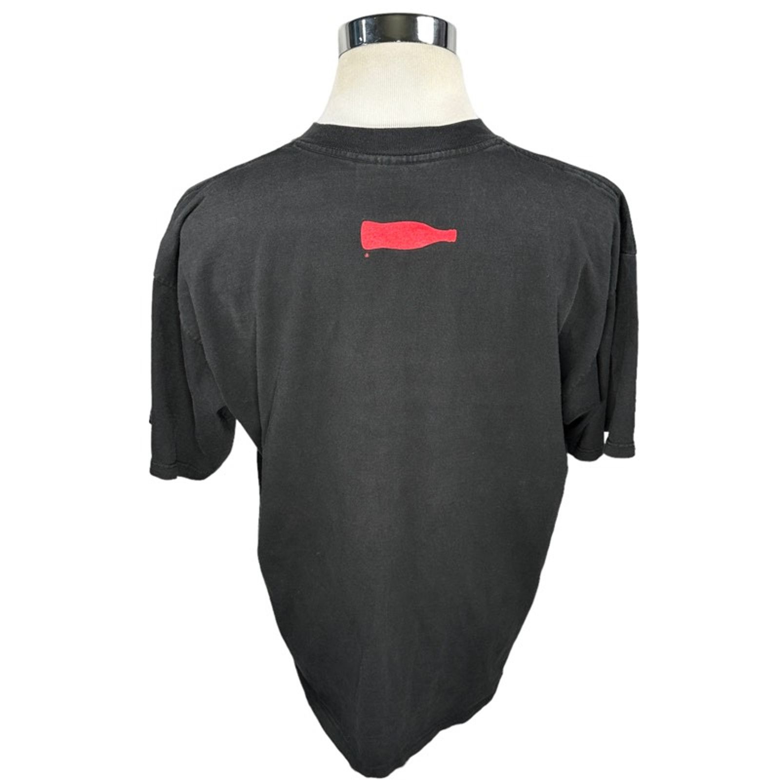 Gildan Vintage Coca Cola IYDKYDG T-Shirt XL Black Double Sided 90s Size US XL / EU 56 / 4 - 2 Thumbnail