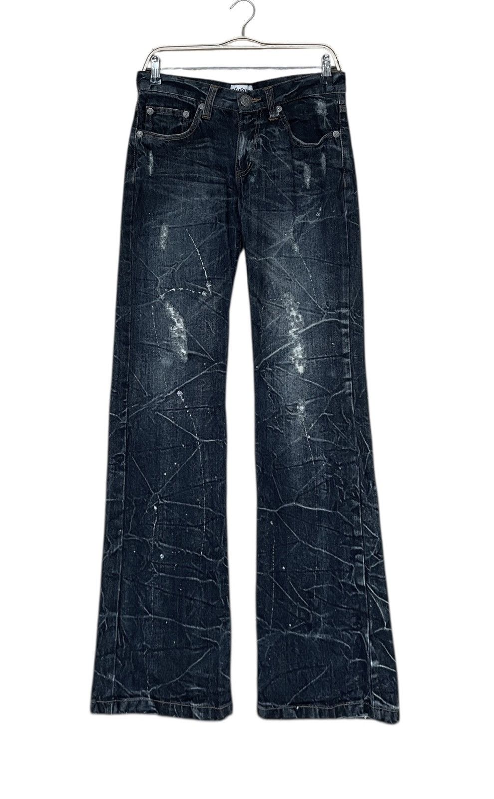 Vintage Japanese Brand Nylaus Double Waist Jeans 2000s