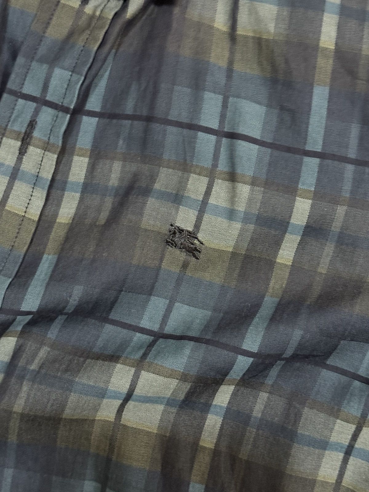 Burberry Vintage Burberry Black button up Size US L / EU 52-54 / 3 - 2 Thumbnail