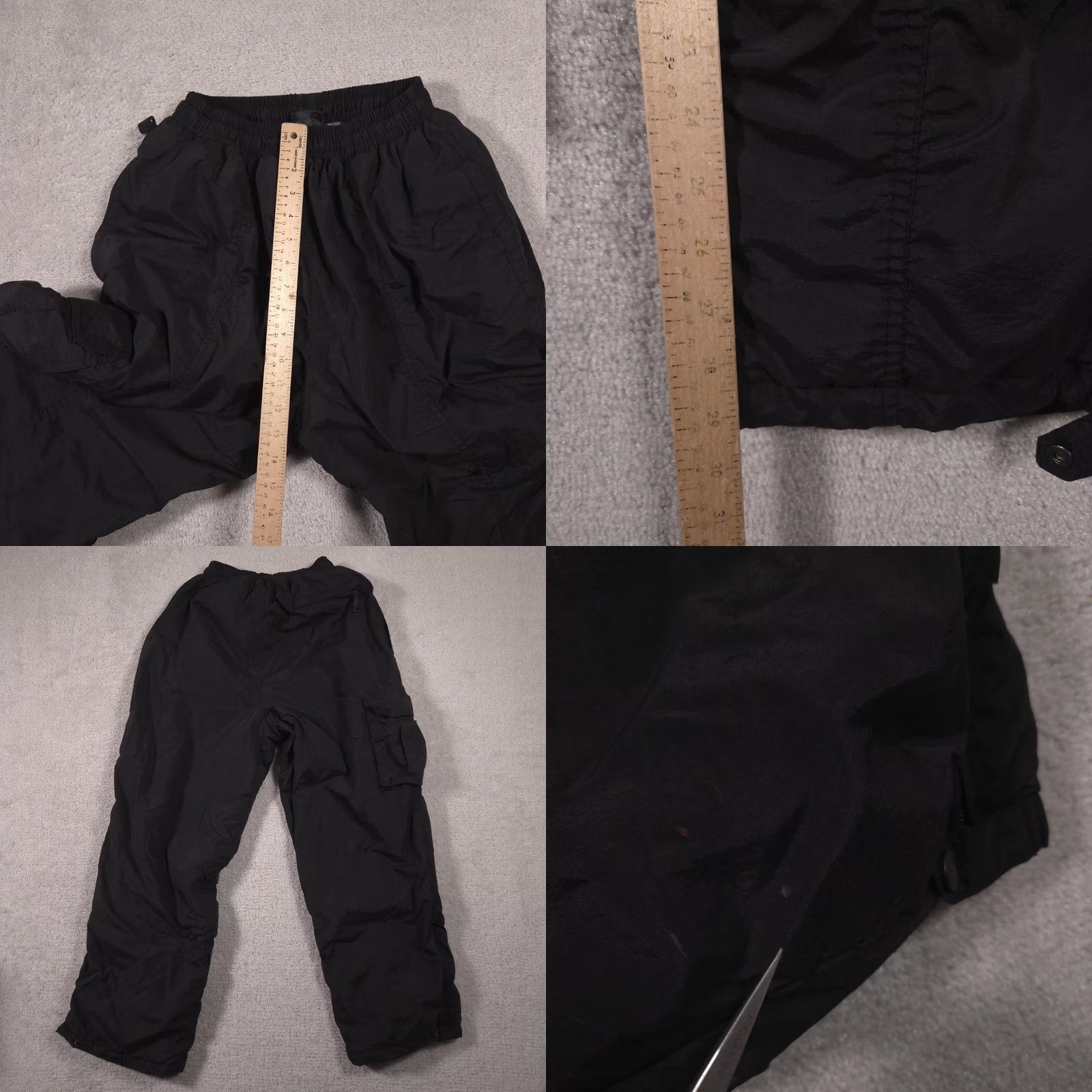 Vintage VINTAGE White Sierra Snow Pants Womens L Black Insulated Lined Cargo Ski Hiking Warm Size 36" / US 14 / IT 50 - 9 Thumbnail
