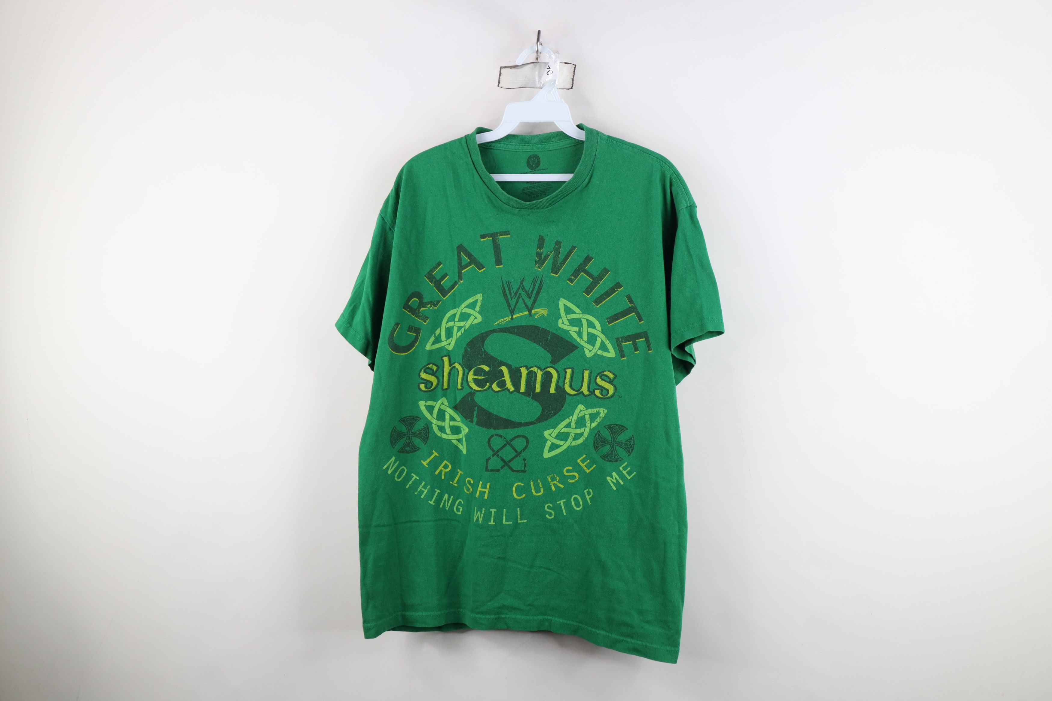 Vintage Vintage Y2K WWE Wrestling White Seamus Irish Curse T-Shirt Size US L / EU 52-54 / 3 - 1 Thumbnail