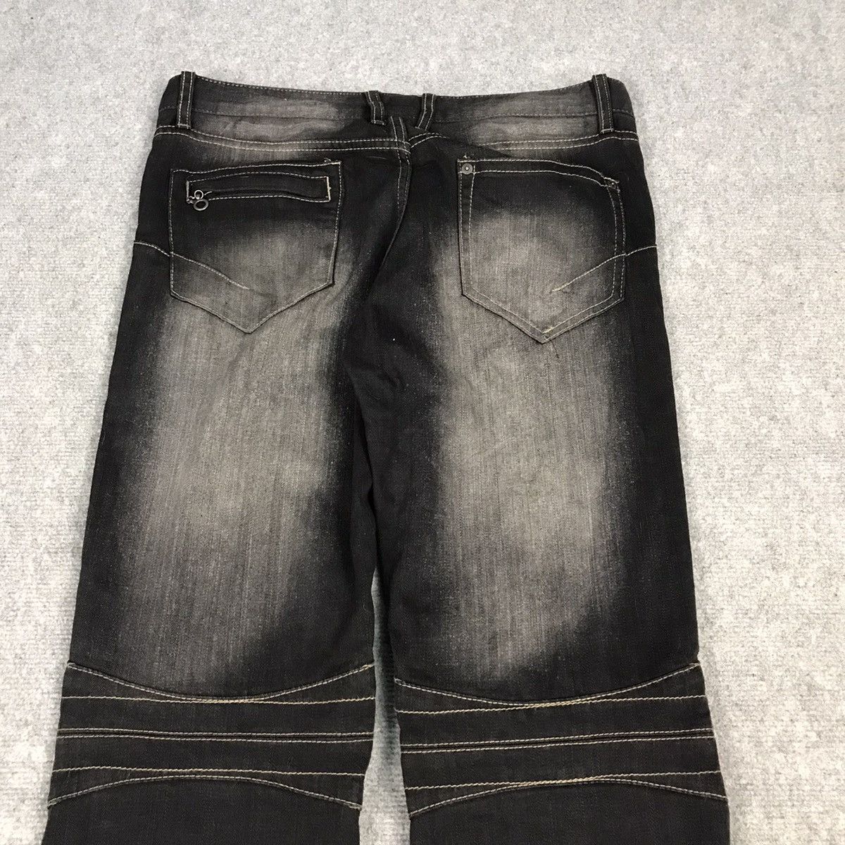 If Six Was Nine × PPFM × Tornado Mart 🔥PPFM BLACK PUNK JAPAN BIKER STYLE DENIM PANTS Size US 32 / EU 48 - 11 Thumbnail