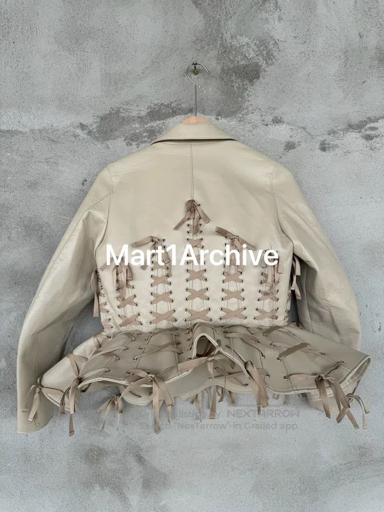 Other Comme des Garcons Pleated Leather Jacket Size S / US 4 / IT 40 - 2 Thumbnail