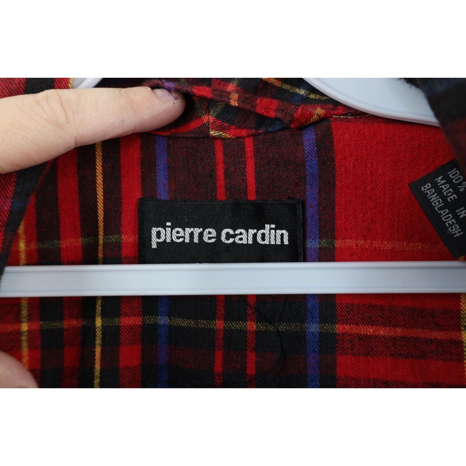 Pierre Cardin × Vintage Vintage 90s Pierre Cardin Belted Flannel Bath Robe Size US L / EU 52-54 / 3 - 9 Thumbnail