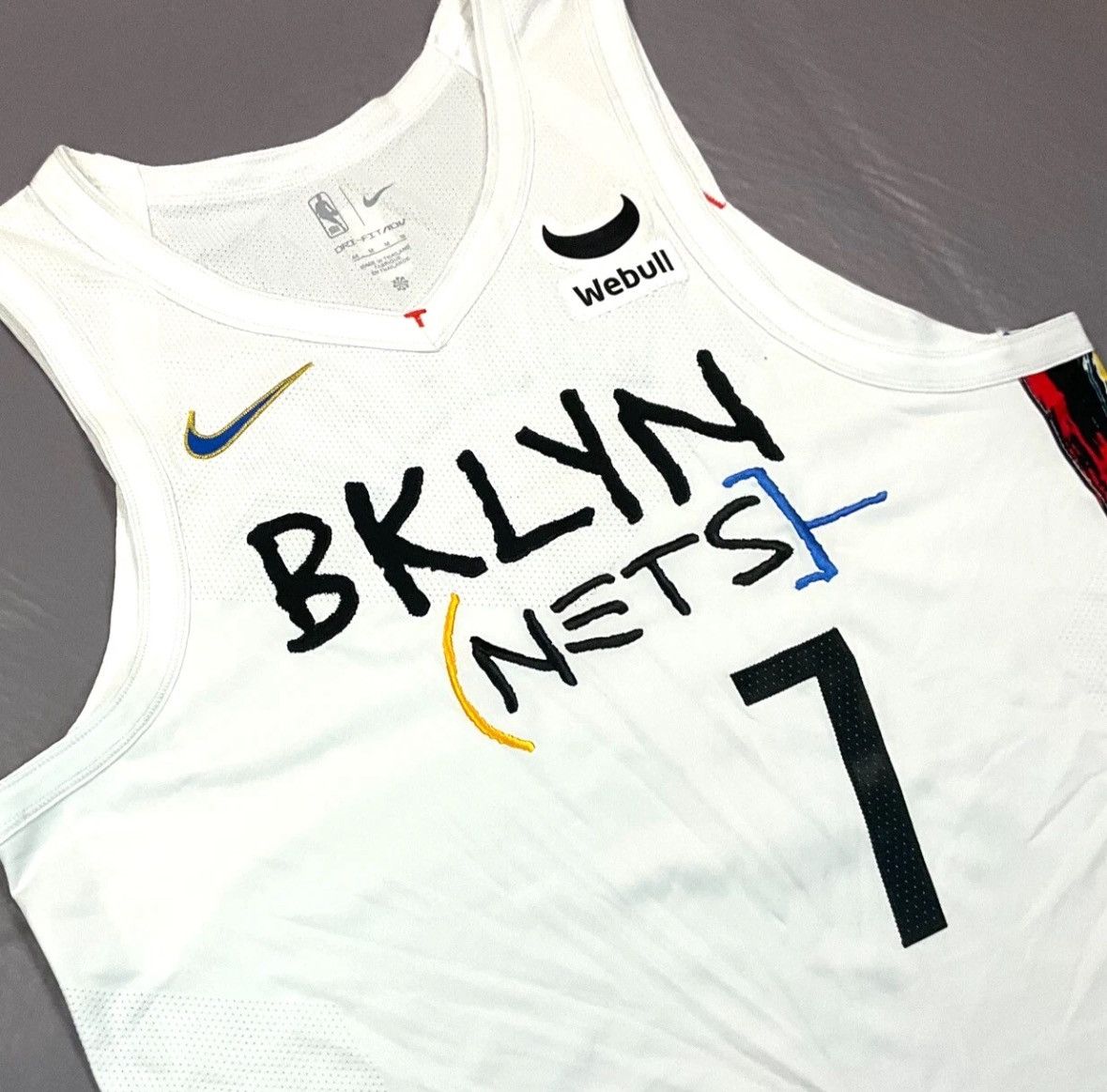 NBA × Nike Brand New Kevin Durant “7” Brooklyn Nets City Edition Size US S / EU 44-46 / 1 - 1 Thumbnail