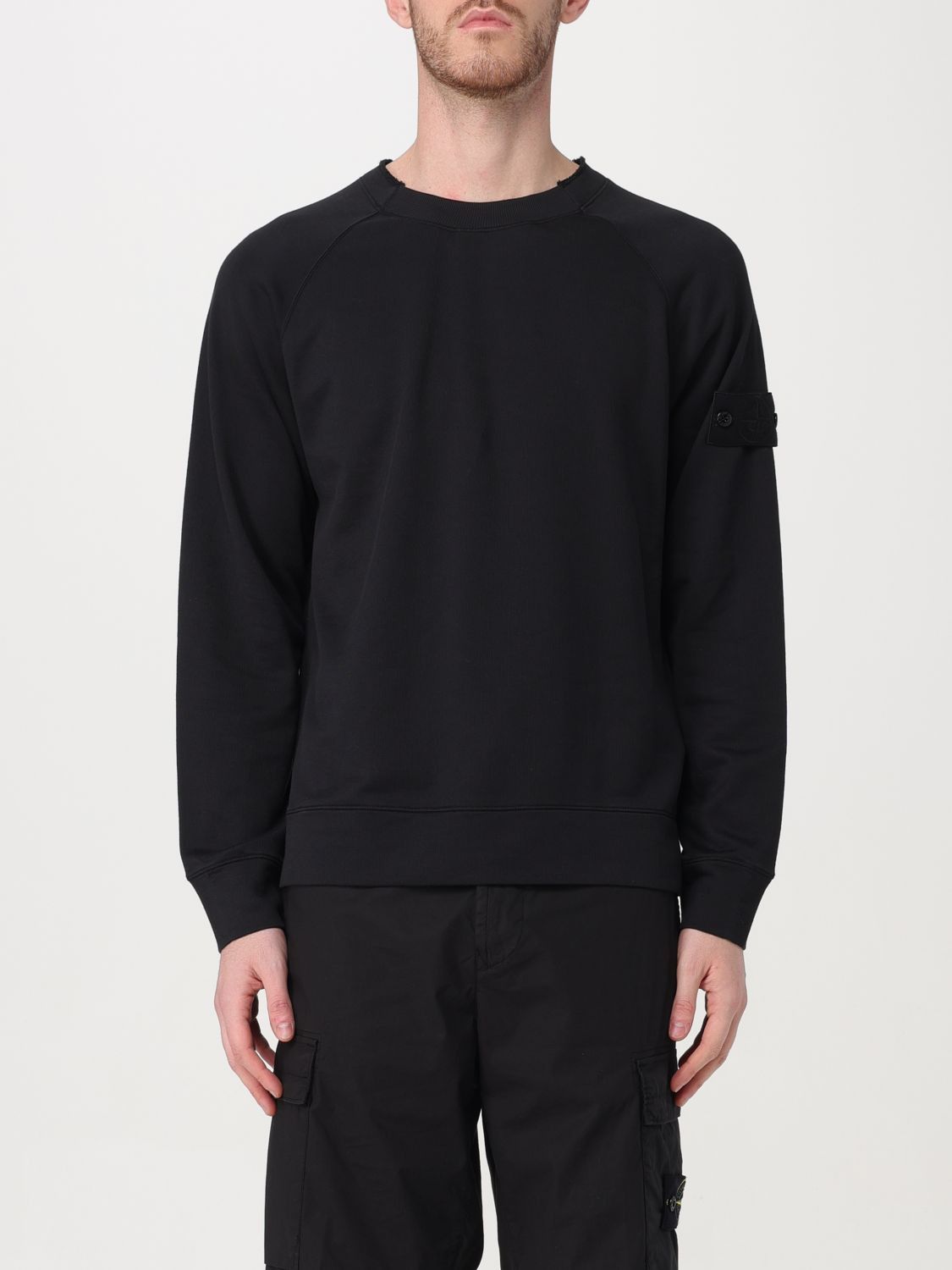 image of Stone Island Sweatshirt Men Black (Size Medium)