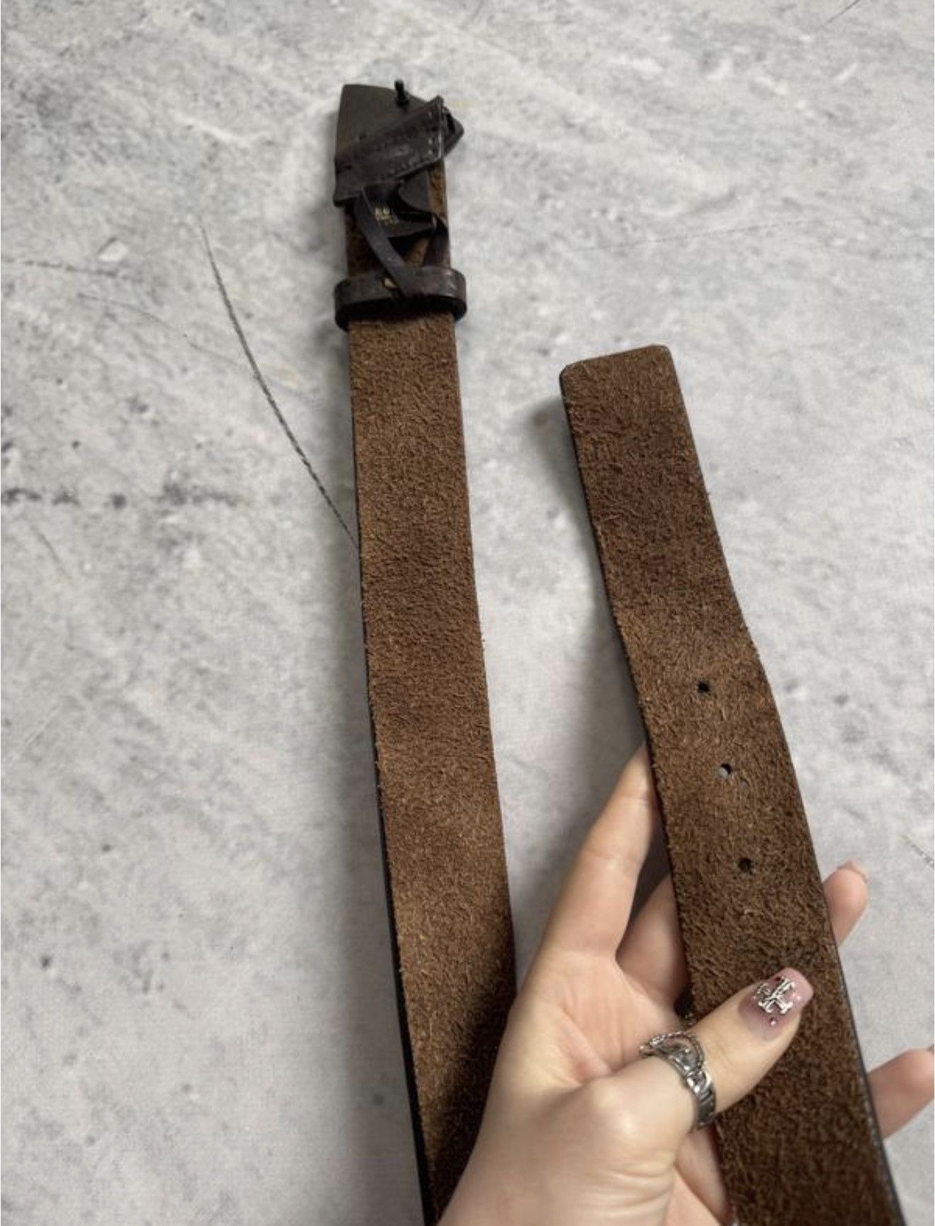 Gucci GUCCI Frida Giannini 2007 Shield Buckle Leather Belt Demna Size ONE SIZE - 8 Thumbnail