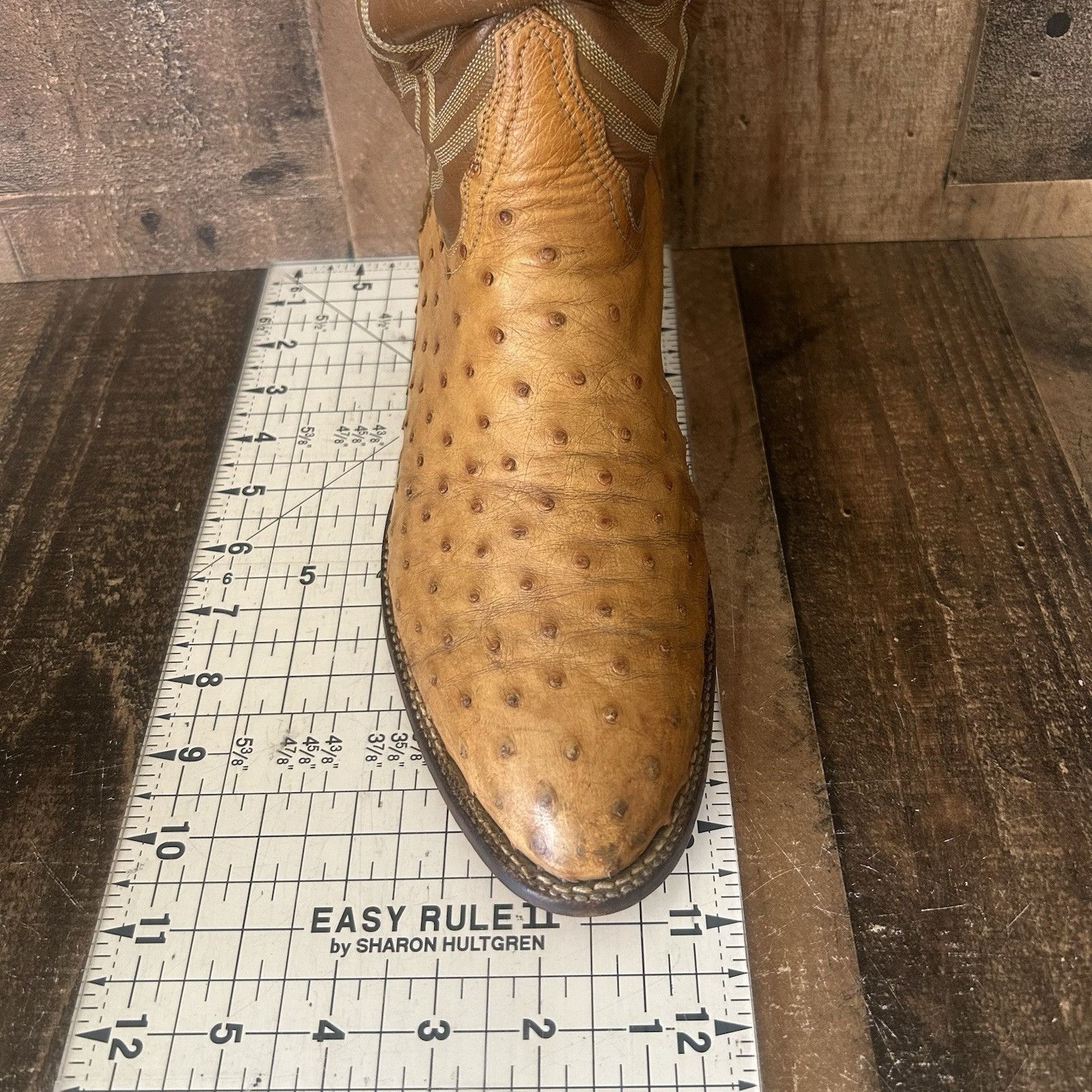 Tony Lama Tony Lama Vintage El Rey Ostrich Cowboy Boots Mens 9 D Size US 9 / EU 42 - 8 Thumbnail