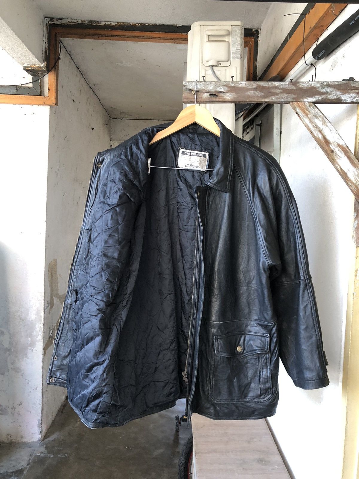 Chevignon Vintage Chevignon Leather Jacket Black Size US L / EU 52-54 / 3 - 3 Thumbnail
