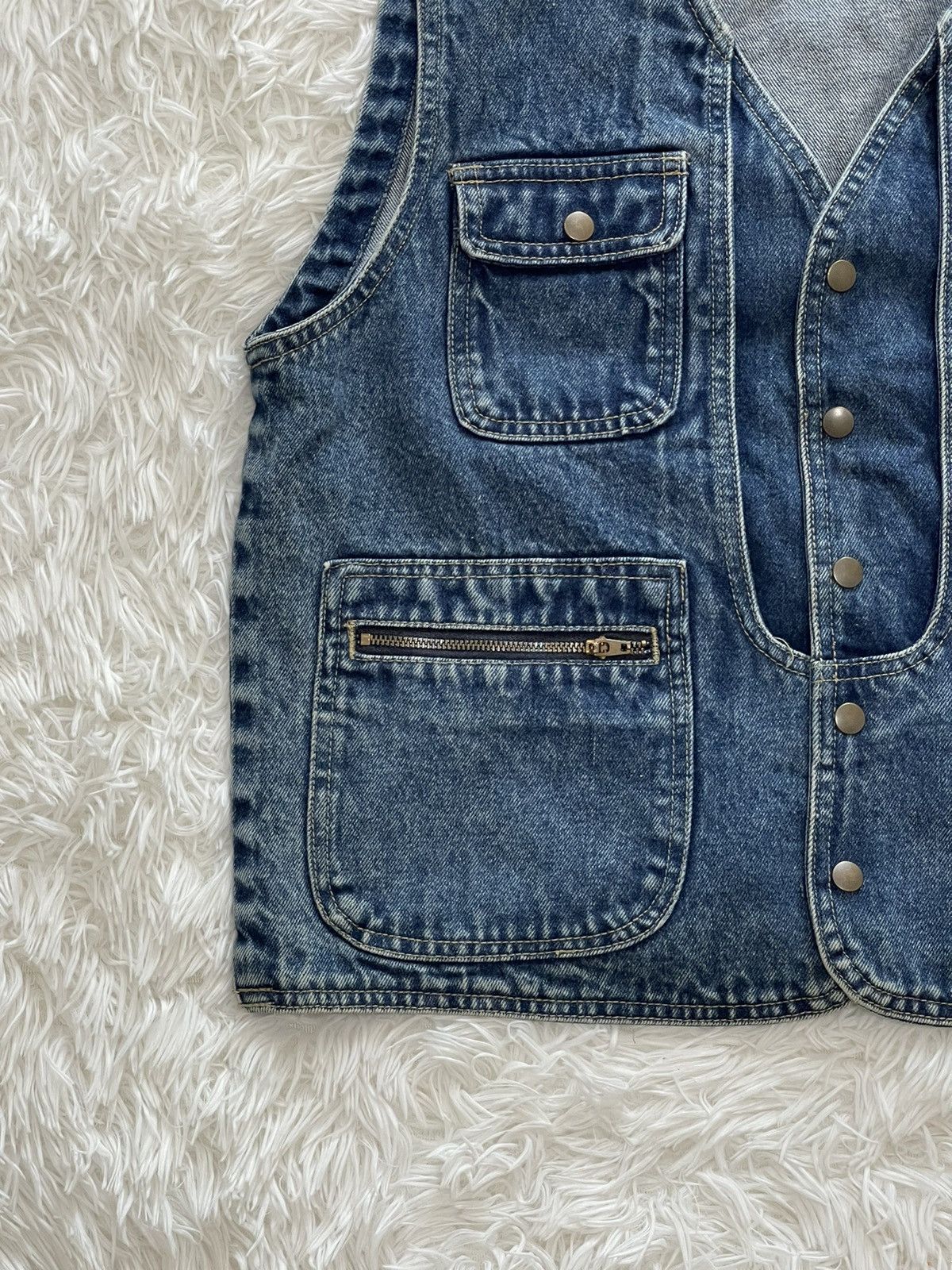 Japanese Blue Chaser Tactical Multipocket Denim Vest