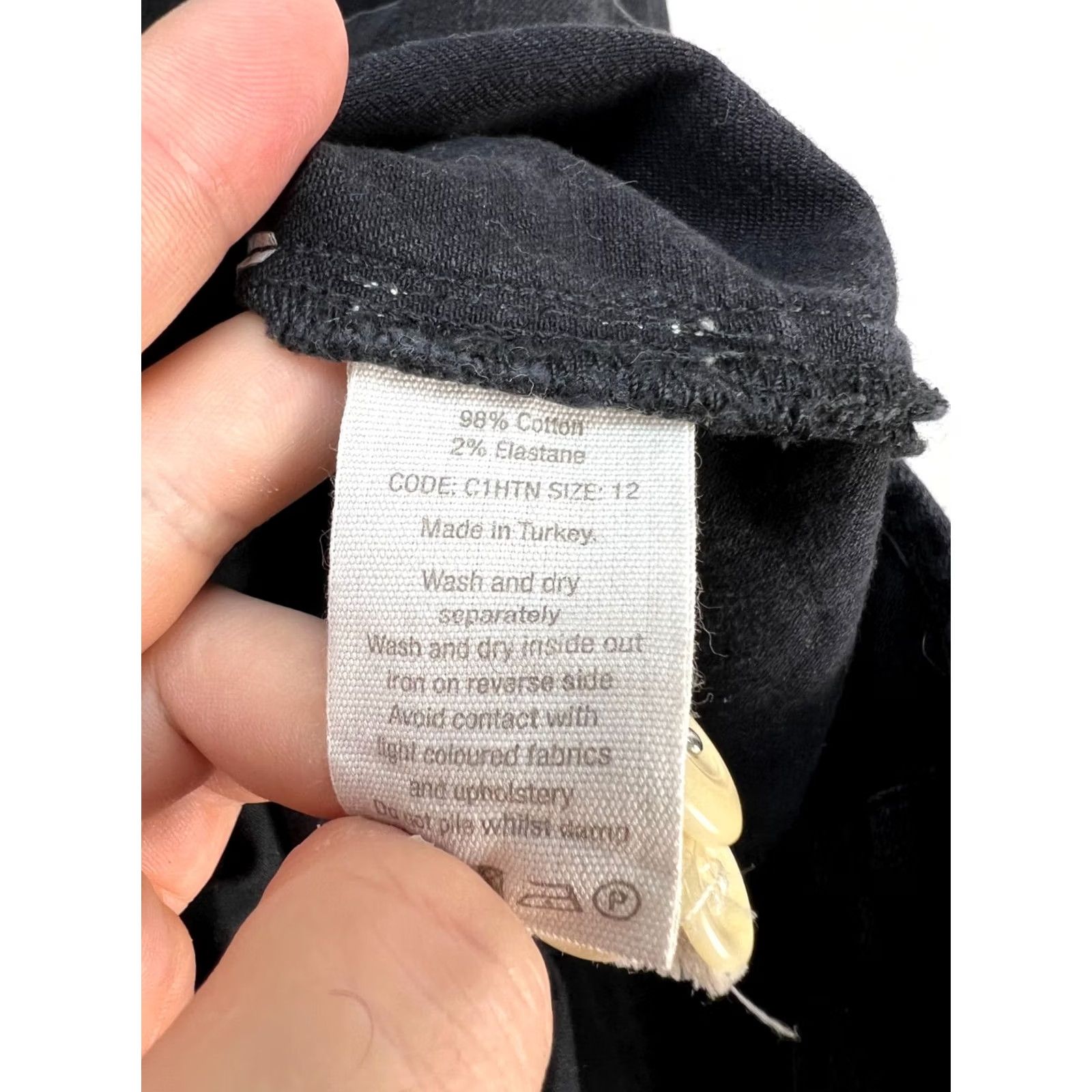 Vintage TOAST Denim Jacket Women Regular Size 12 Black Gray Denim Shirt Dress jacket Vintage No Size XL / US 12-14 / IT 48-50 - 8 Thumbnail