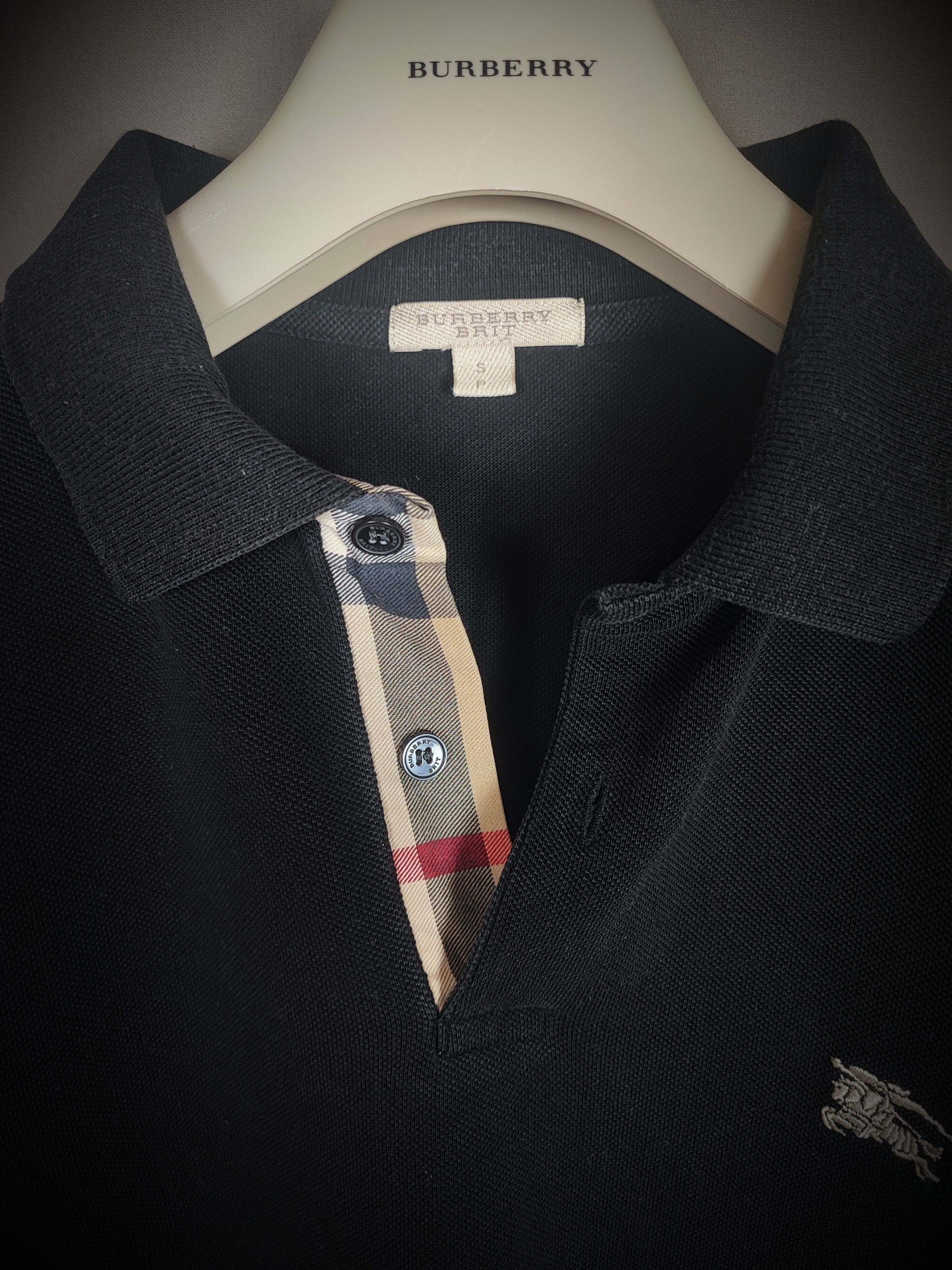 Burberry 🔥 Burberry Polo size S black🔥 Size US S / EU 44-46 / 1 - 1 Thumbnail