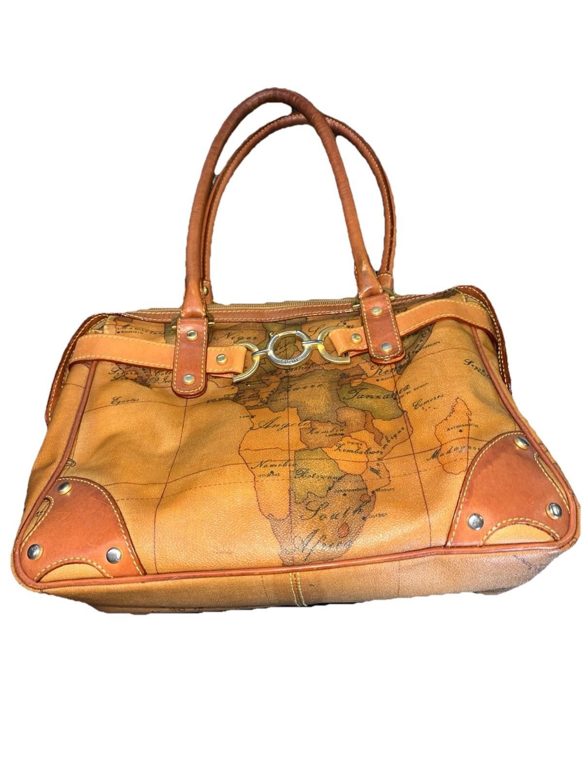 Alviero Martini ALVIERO MARTINI 1A CLASSE Geo Print Leather Handbag Bag Size ONE SIZE - 1 Thumbnail