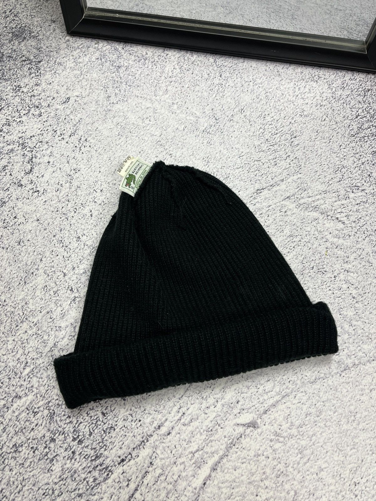 Lacoste Vintage Lacoste Acrylic Beanie Hat 90s Made In France Hype Size ONE SIZE - 18 Thumbnail