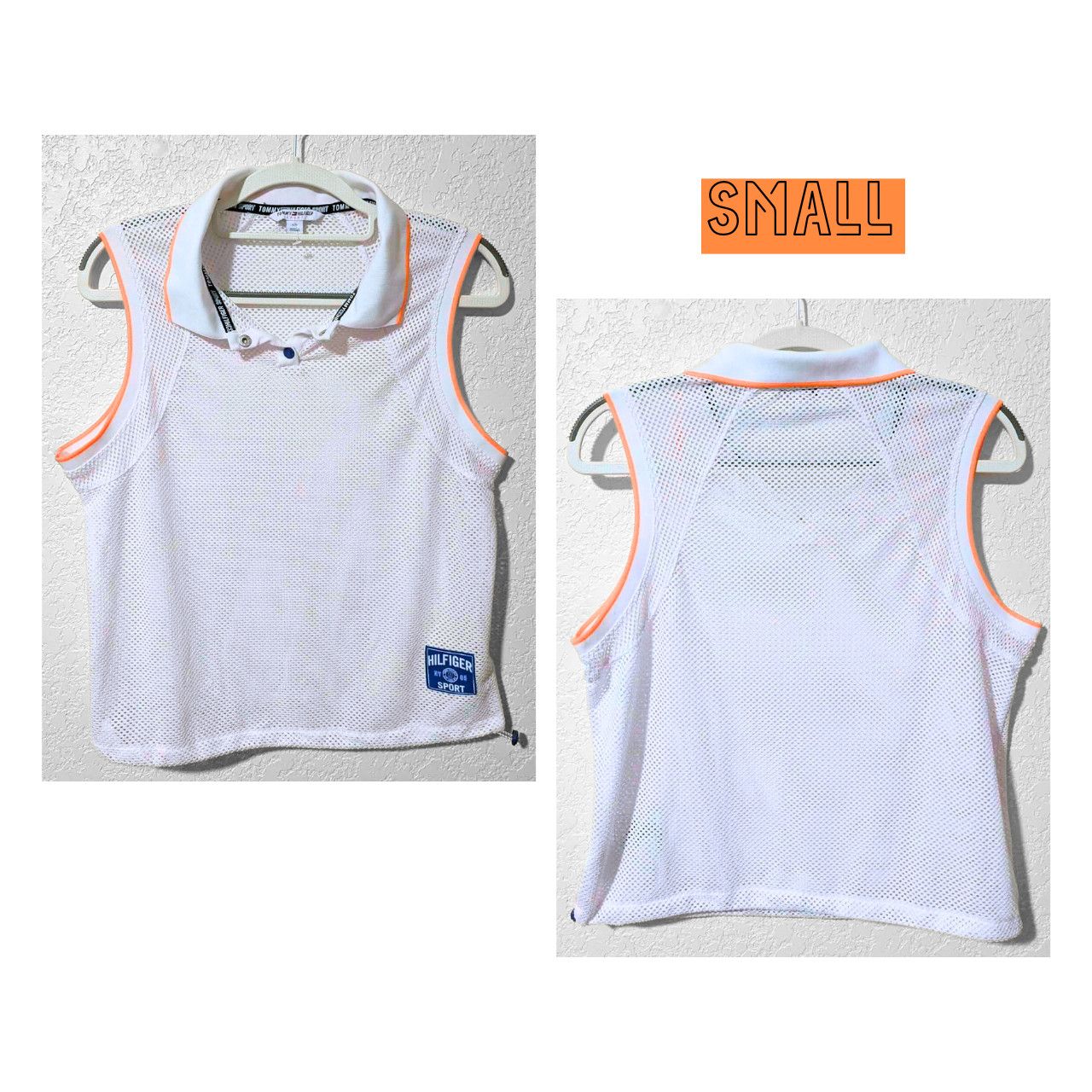 Tommy Hilfiger Tommy Hilfiger Sport Preppy Mesh Polo Tank Sporty Athleisure Size S / US 4 / IT 40 - 1 Thumbnail
