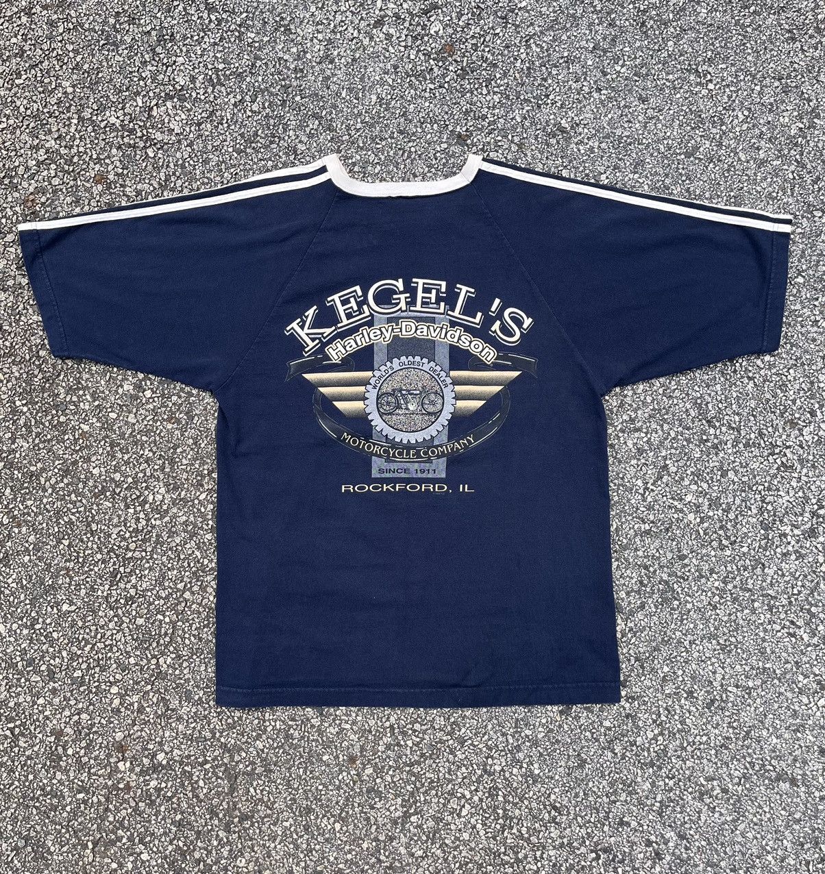 Harley Davidson × Vintage Vintage 90s Harley Davidson Tee Size US XL / EU 56 / 4 - 4 Thumbnail