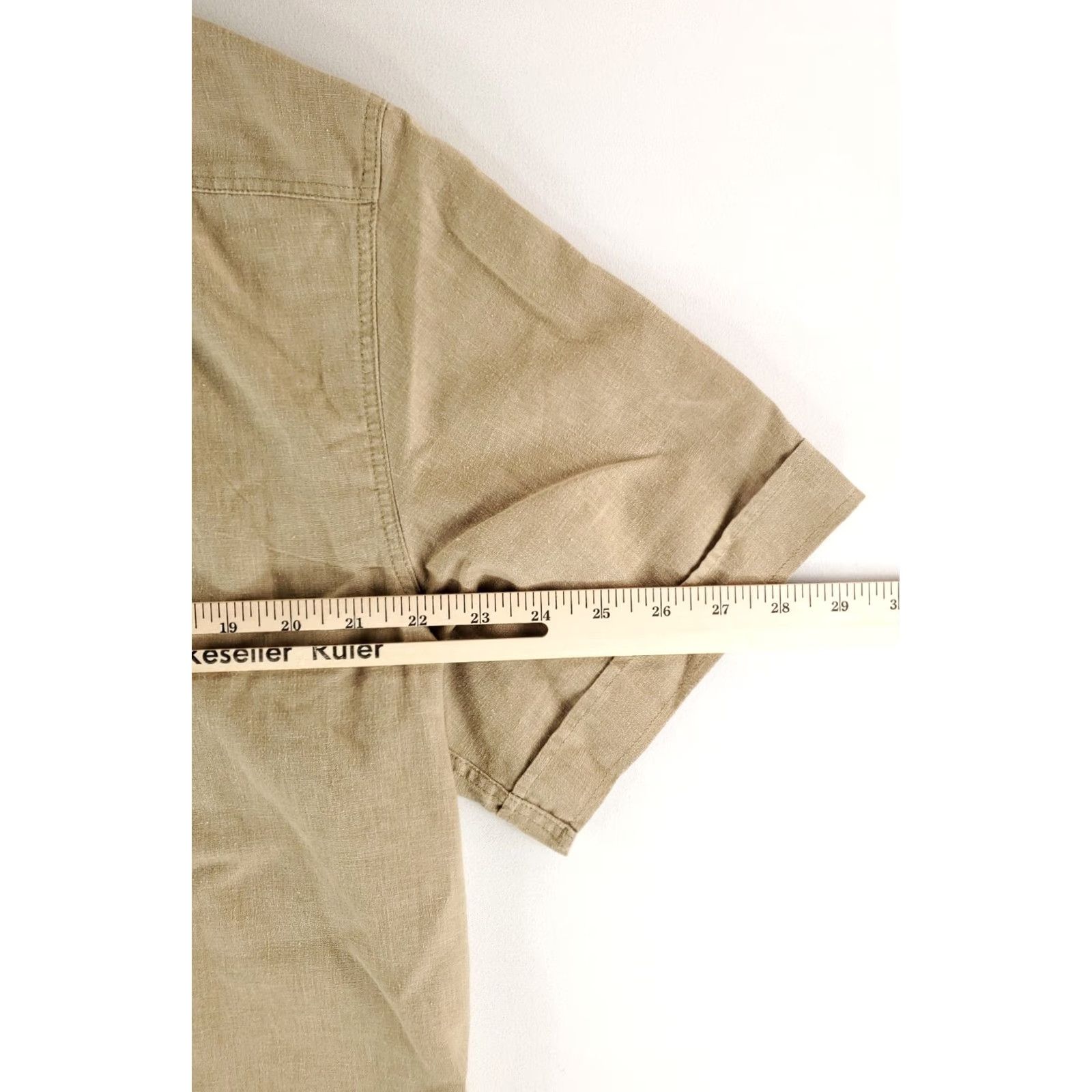 Vintage Fjallraven Ovik Travel Button Up Shirt Hemp Poly Blend Short Sleeve Tan Mens XL Beige Shirt Mens XL Size US XL / EU 56 / 4 - 7 Thumbnail