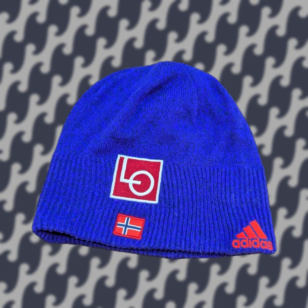 Adidas Adidas Norway Team Ski Beanie Hat One Size Lined LG Cross Country XC Purple Size ONE SIZE - 1 Thumbnail
