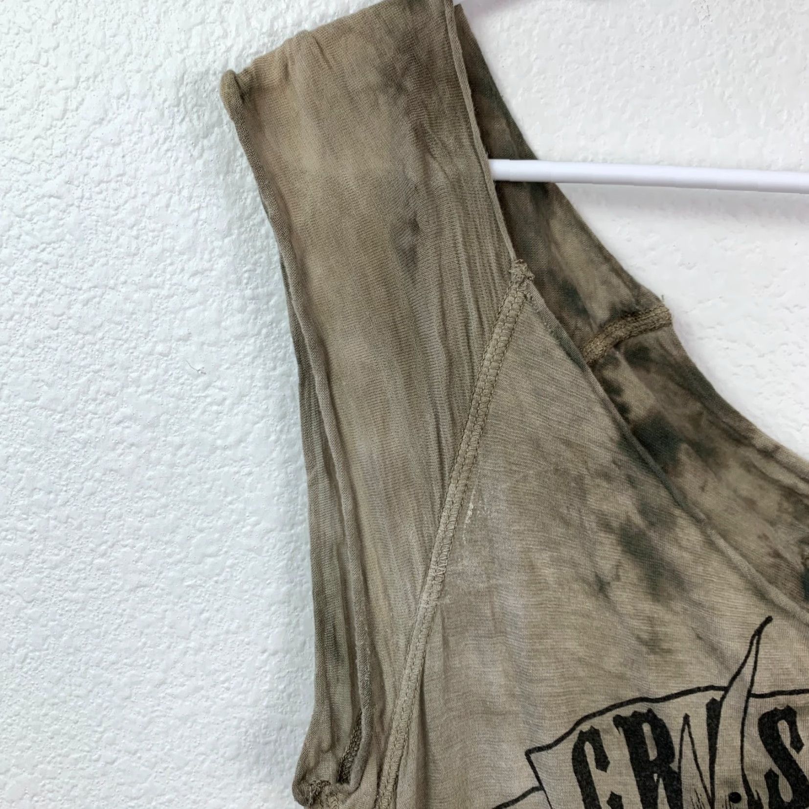 Vintage Crash & Burn Y2K Eagle Graphic Sleeveless Top Women's Brown Shirt S/M Size S / US 4 / IT 40 - 5 Thumbnail