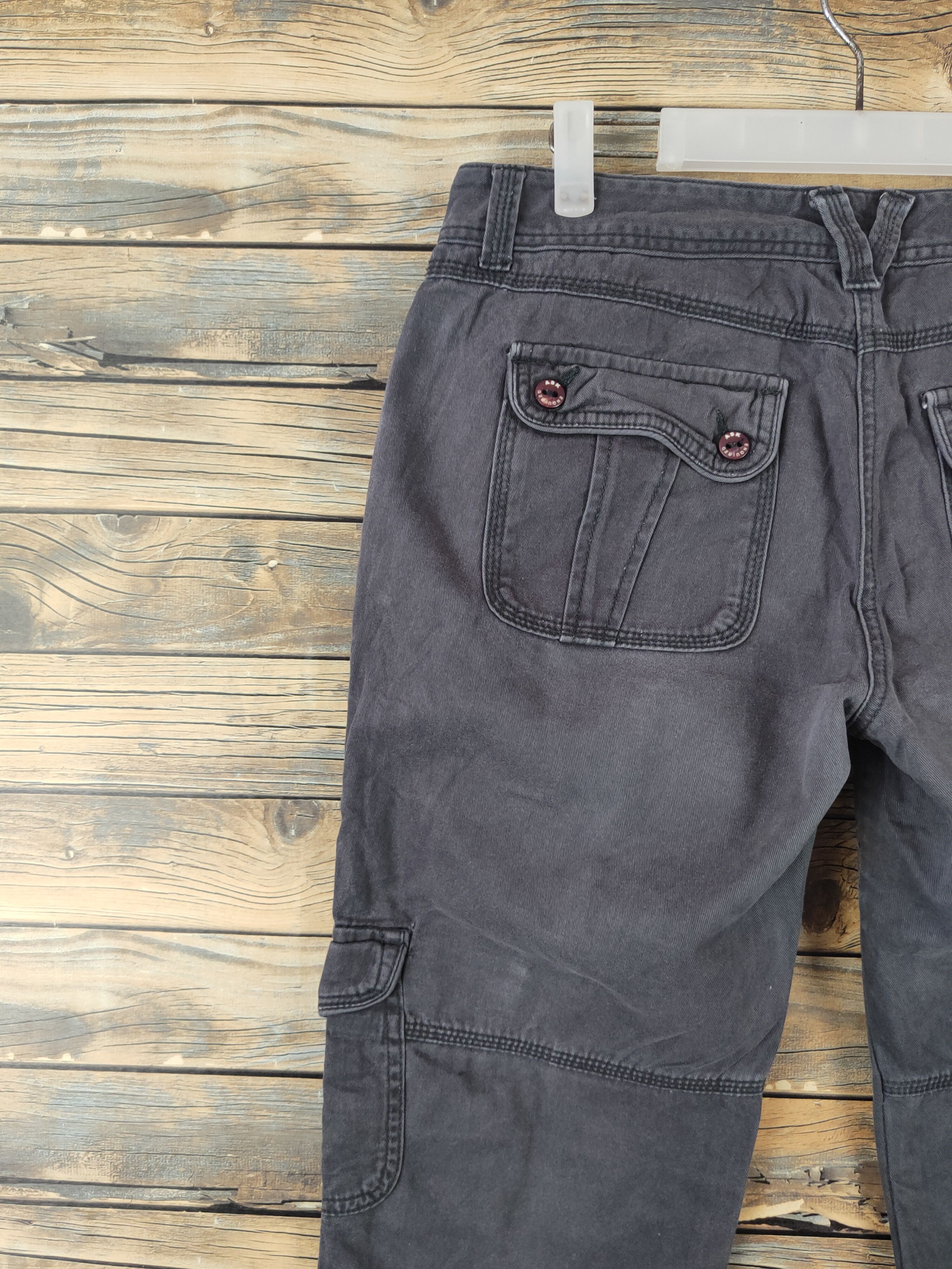 Ask Enquired Dark Gray Multipocket Tactical Cargo Pants #212