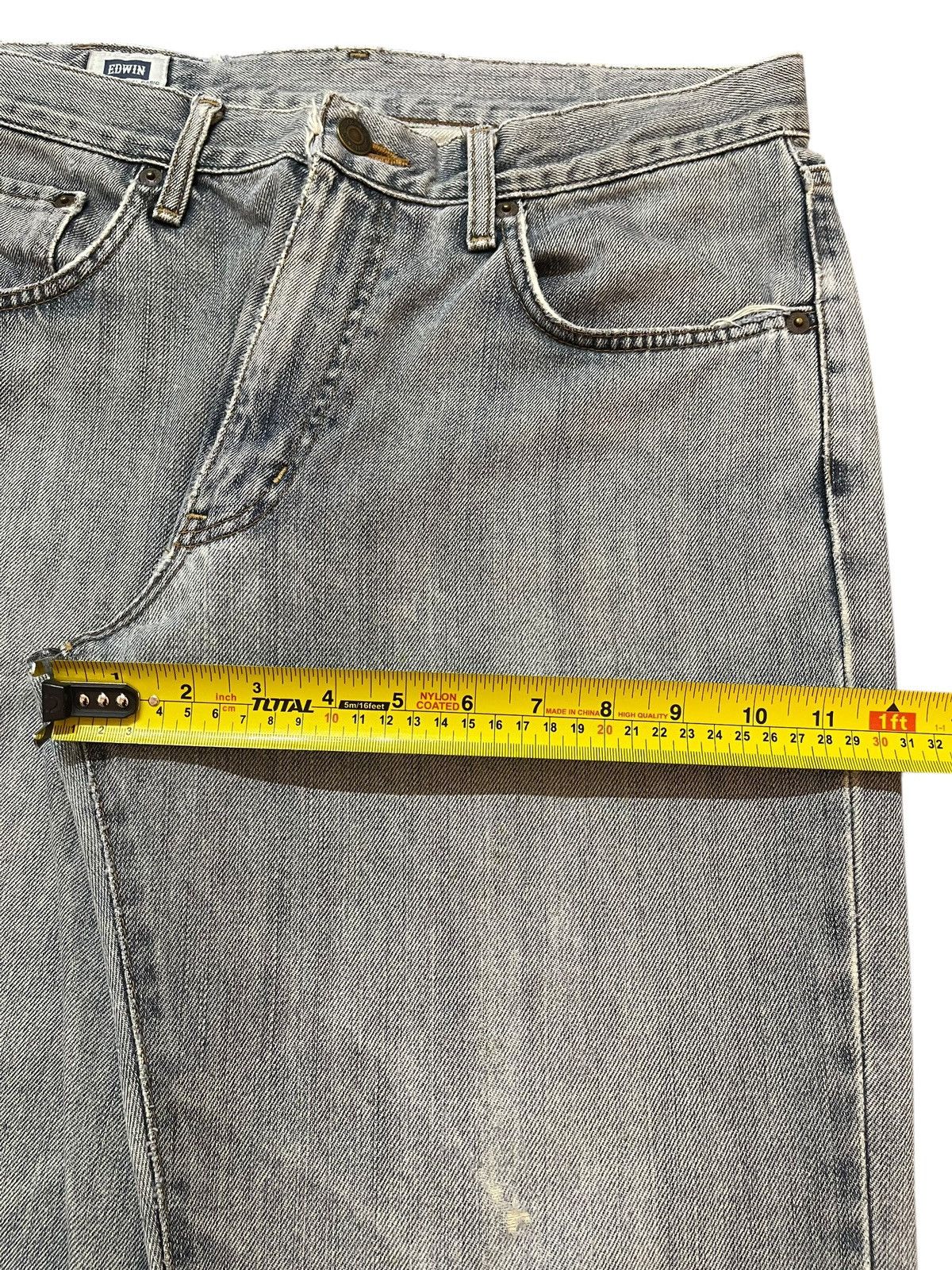 Edwin Vintage Edwin 404 Light Wash Faded Style Baggy Jeans Size US 32 / EU 48 - 15 Thumbnail