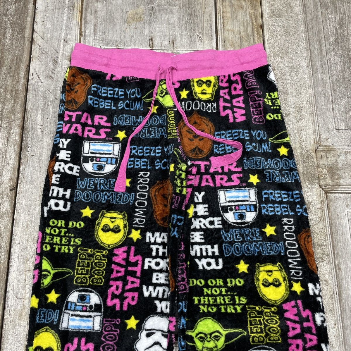 Star Wars × Vintage Vintage Fleece Star Wars Overprint Sweatpants Size 31" - 5 Thumbnail