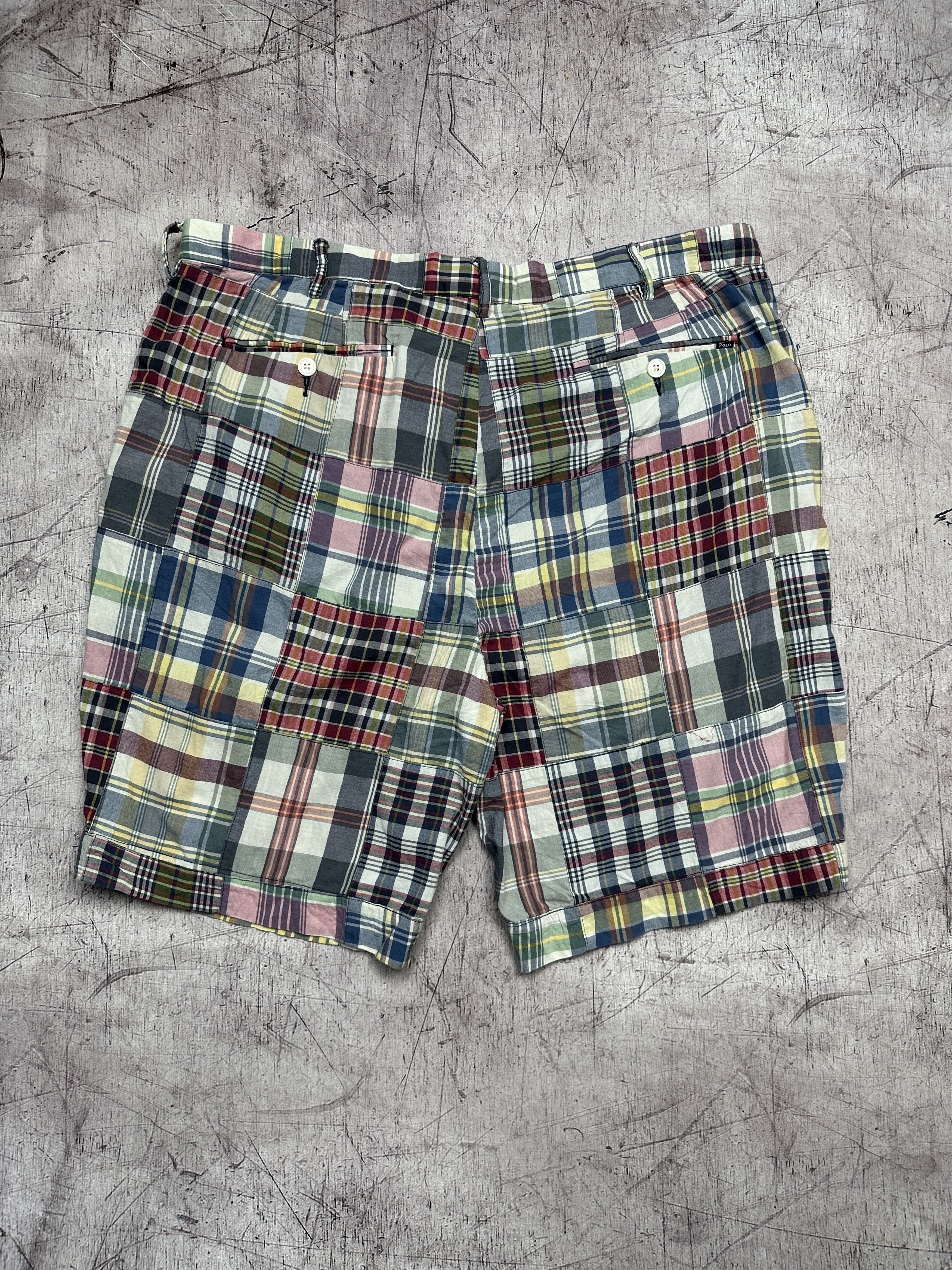 Ralph Lauren Polo Ralph Lauren Vintage Mens Patchwork Cotton Shorts Size US 40 / EU 56 - 6 Thumbnail