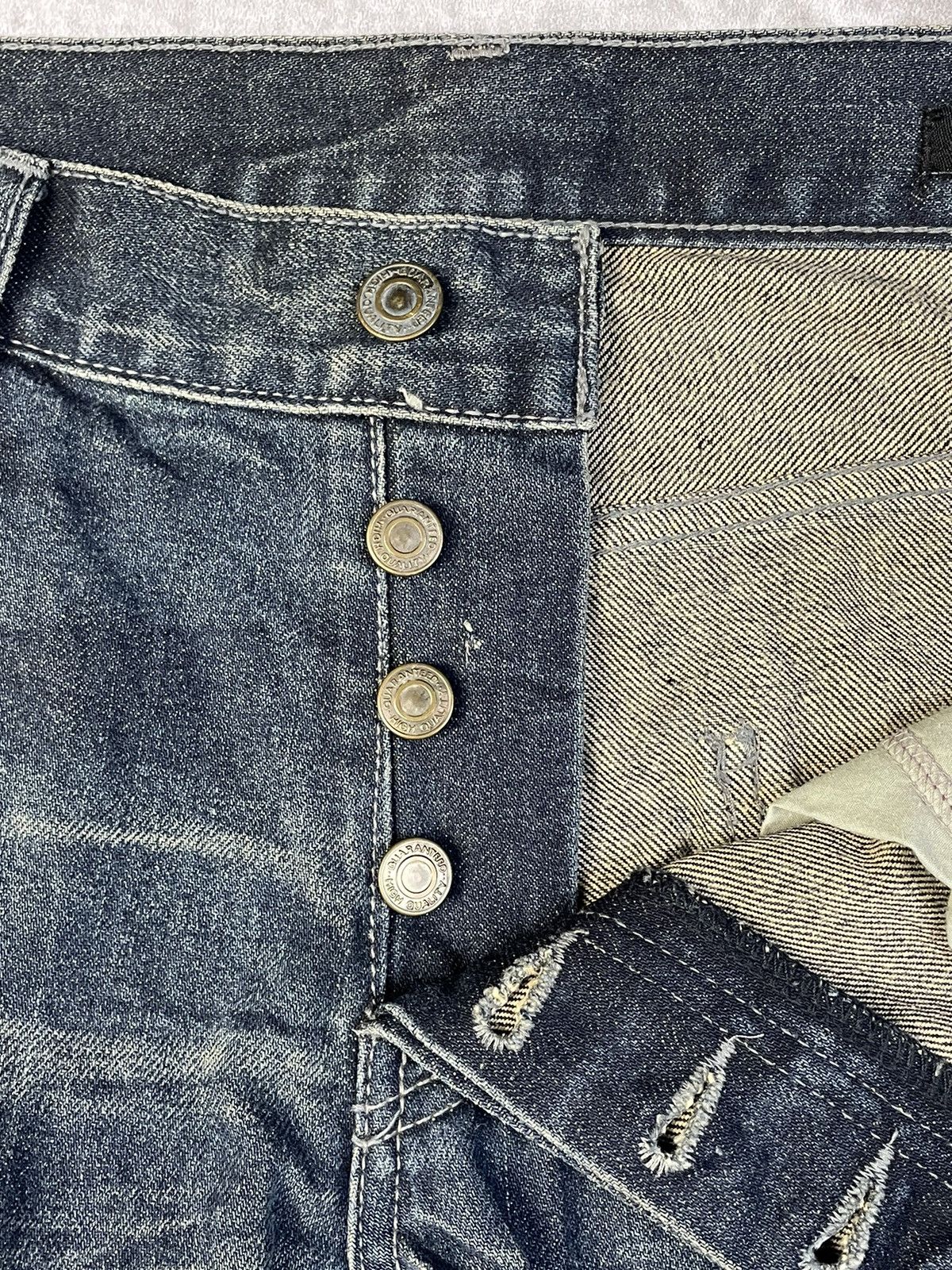 Tornado Mart 2000s CdP Vkei Style Pierced Flare Distressed Denim Size US 32 / EU 48 - 8 Thumbnail