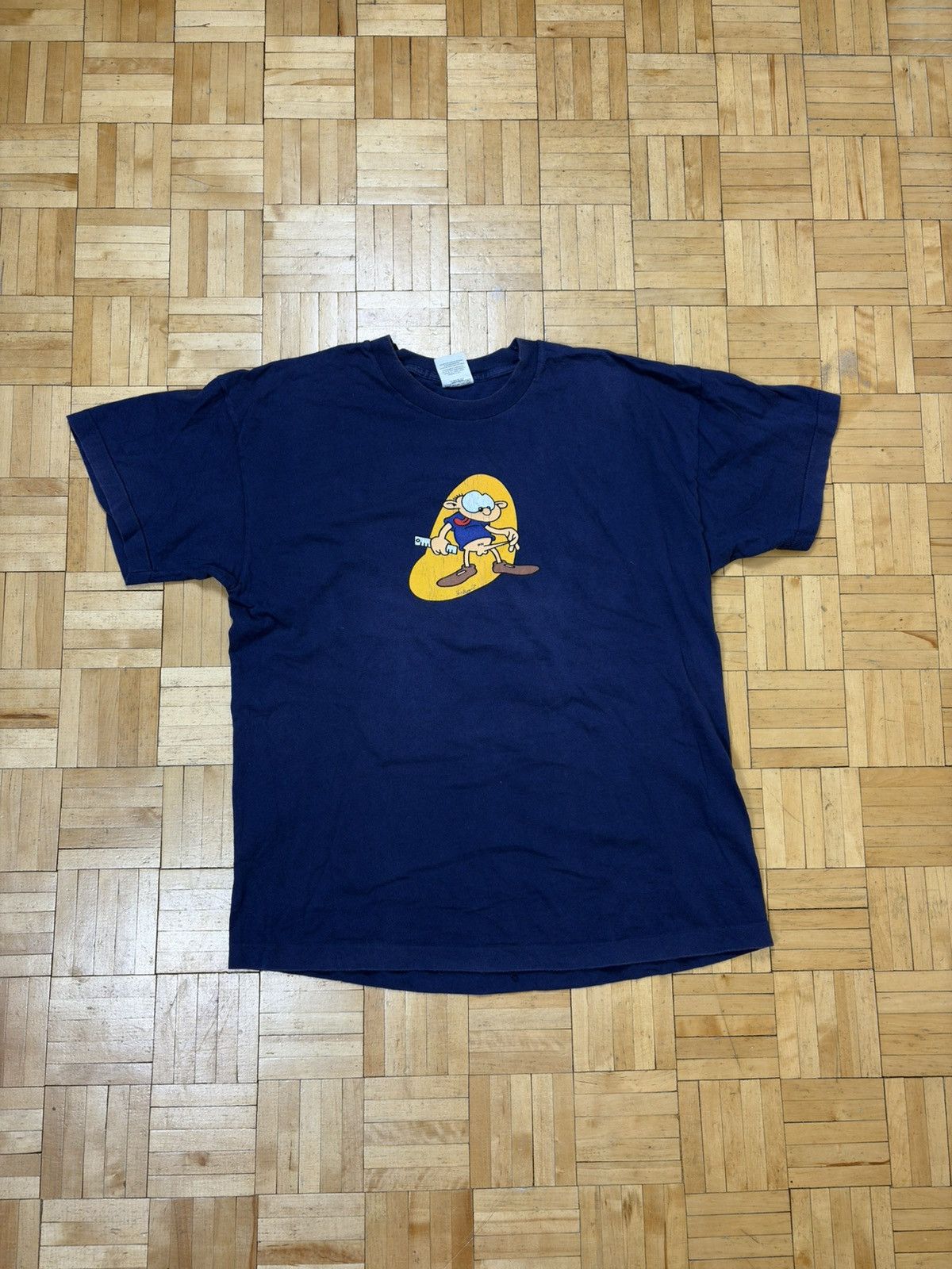 Vintage Pitt Parry Art 90s Navy Screen Stars Vintage T-Shirt XL Size US XL / EU 56 / 4 - 1 Thumbnail