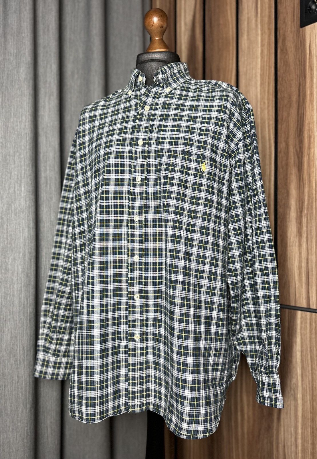Ralph Lauren Logo Shirt Big Size 2XB Men's Long Sleeve