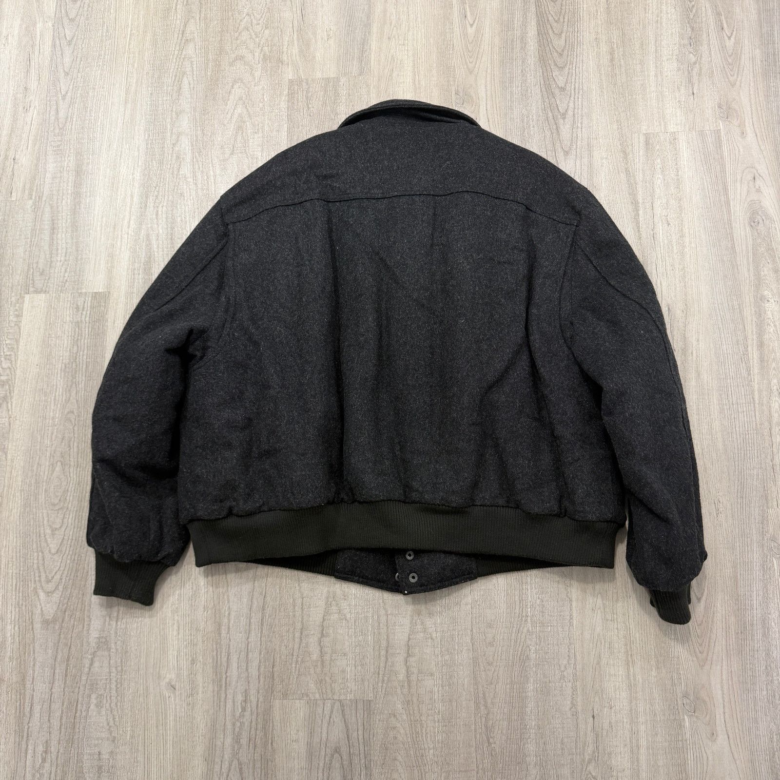 Vintage Vintage Members Only Bomber Jacket Men's 4XL Grey 100% Wool Size US XXL / EU 58 / 5 - 9 Thumbnail